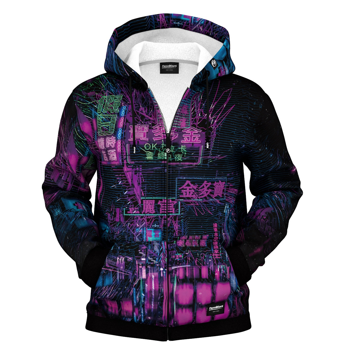 Night Mixer Zip Up Hoodie