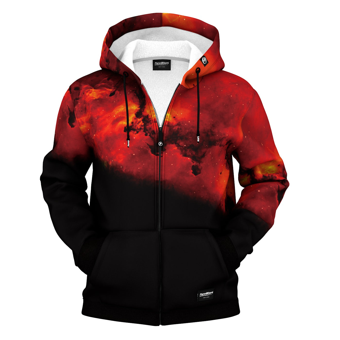 FIRE Zip Up Hoodie