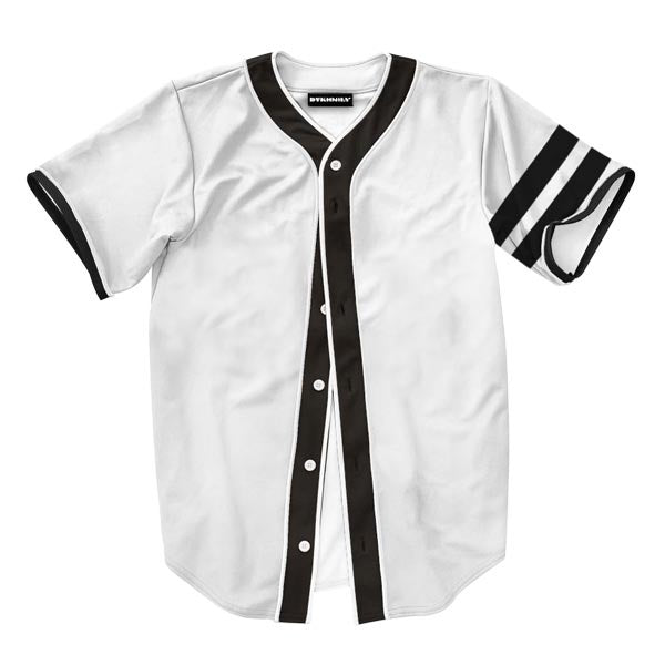 Baseball Jersey - White w/ Black Stripes *SALE FINAL*