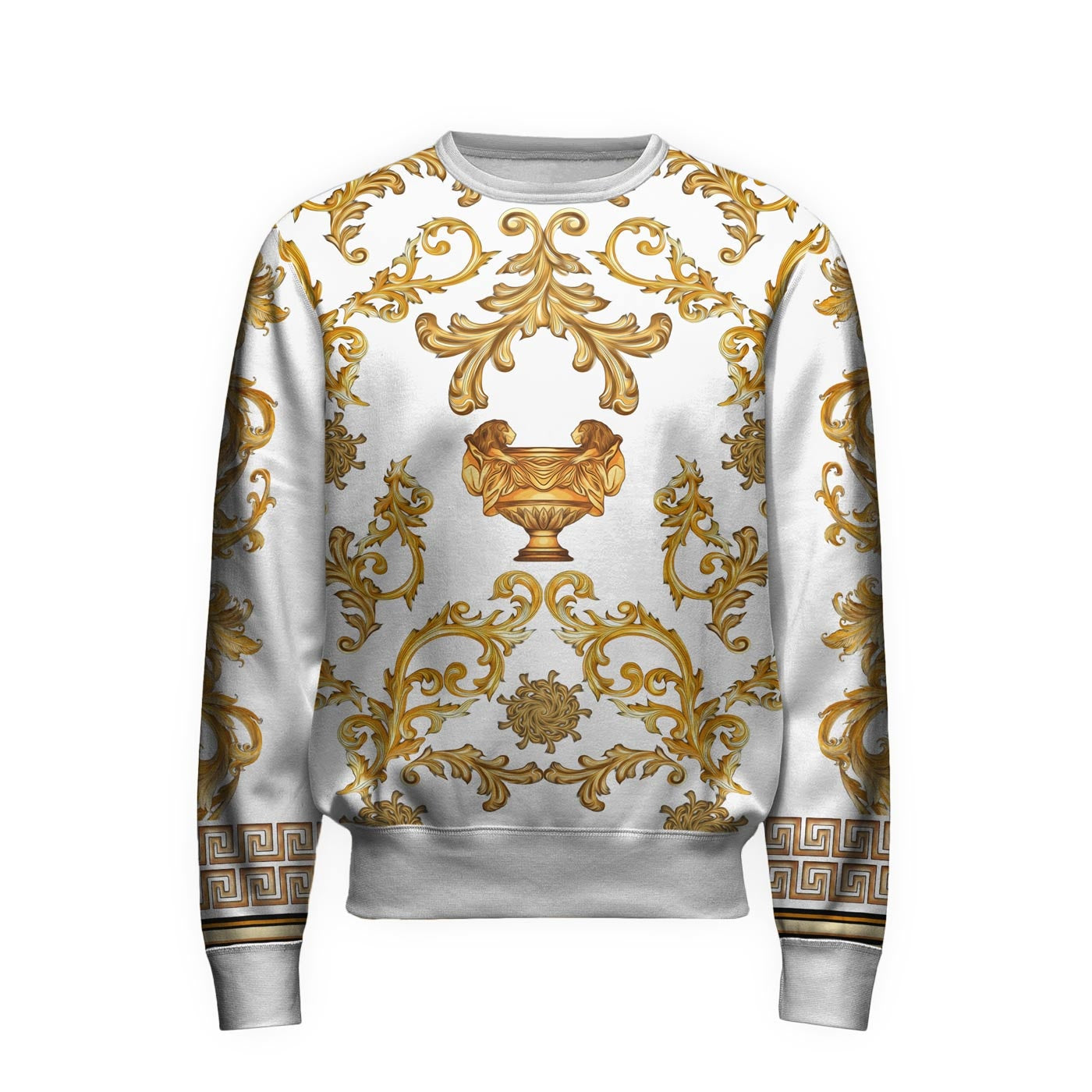 White and outlet gold sweatshirt