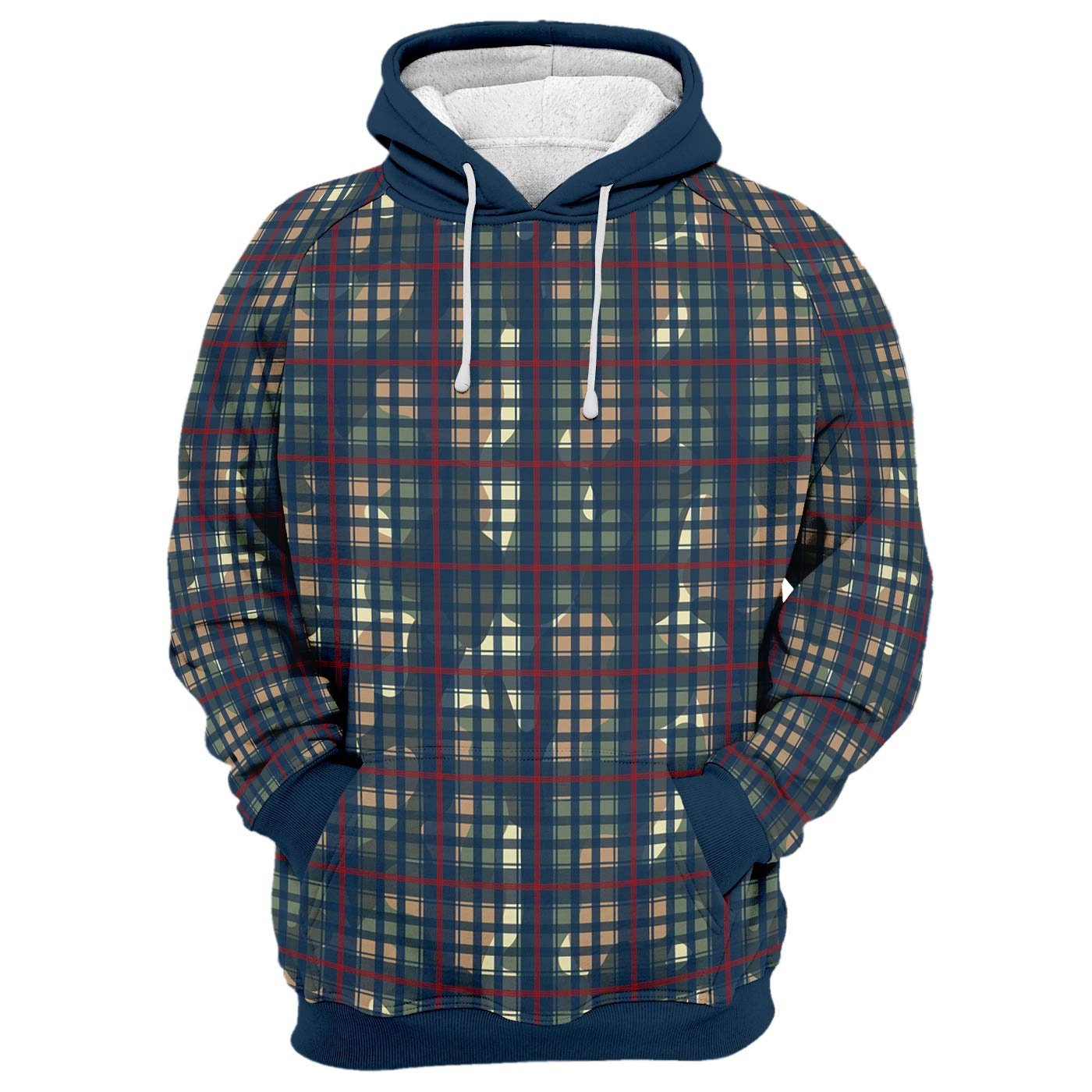 Multiplaid Hoodie