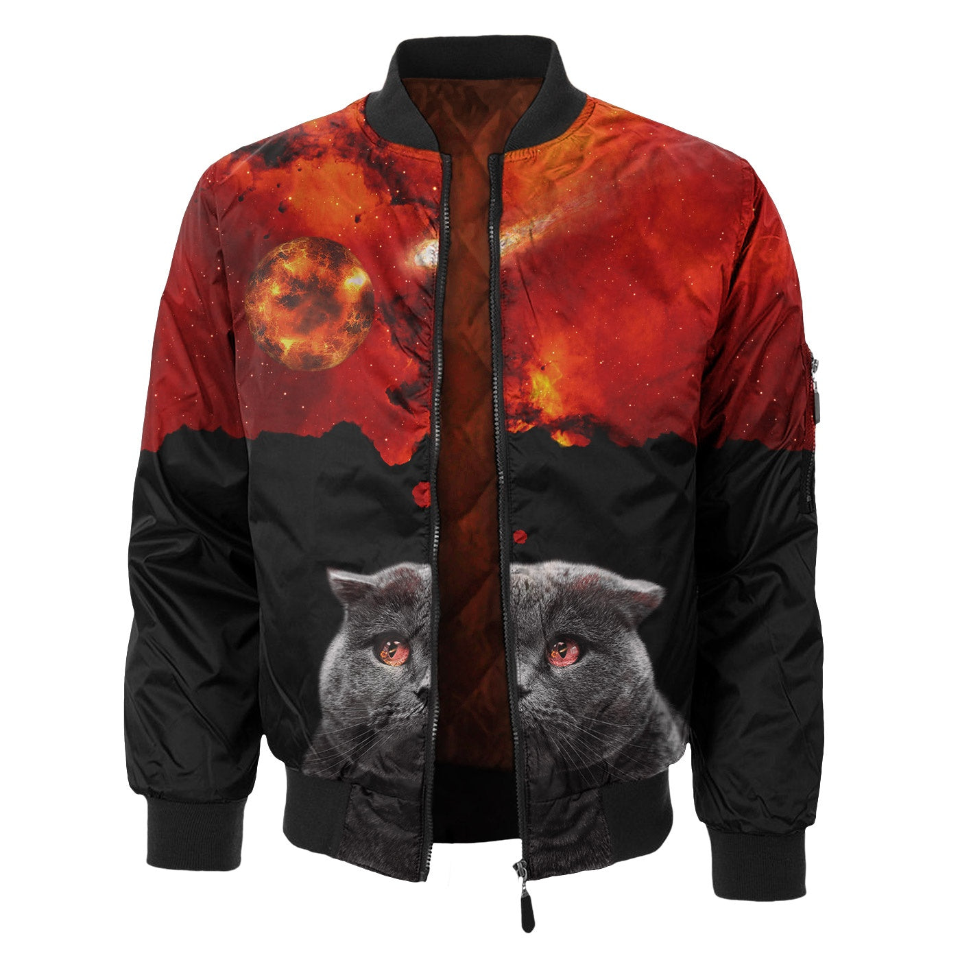 Cat on sale bomber jacket