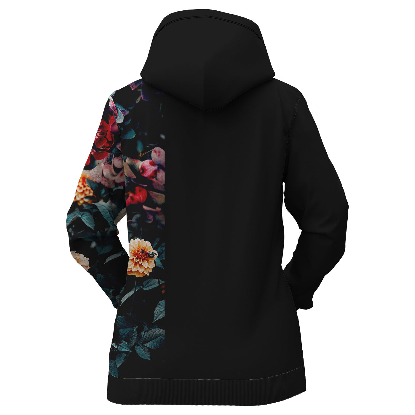 Vintage Flowers Women Zip Up Hoodie