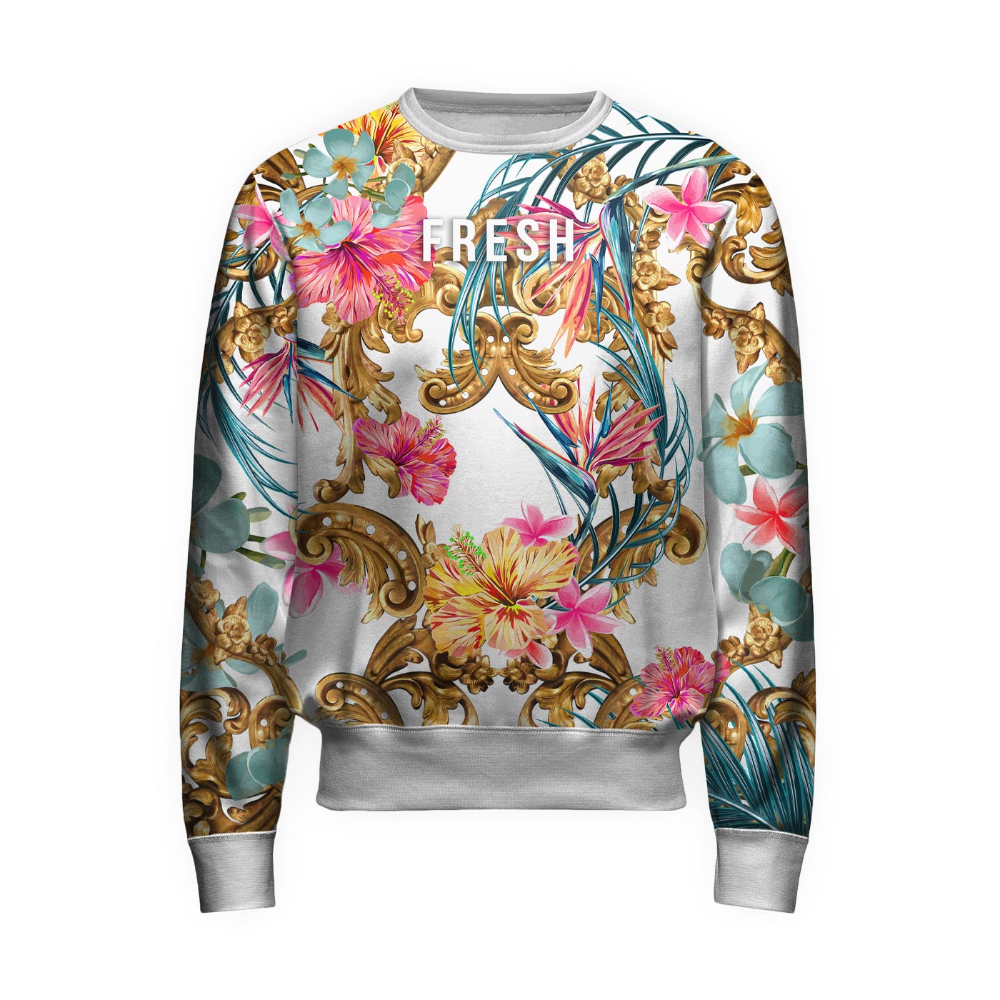 Fresh Hoods Flower Tiger Sweatshirt