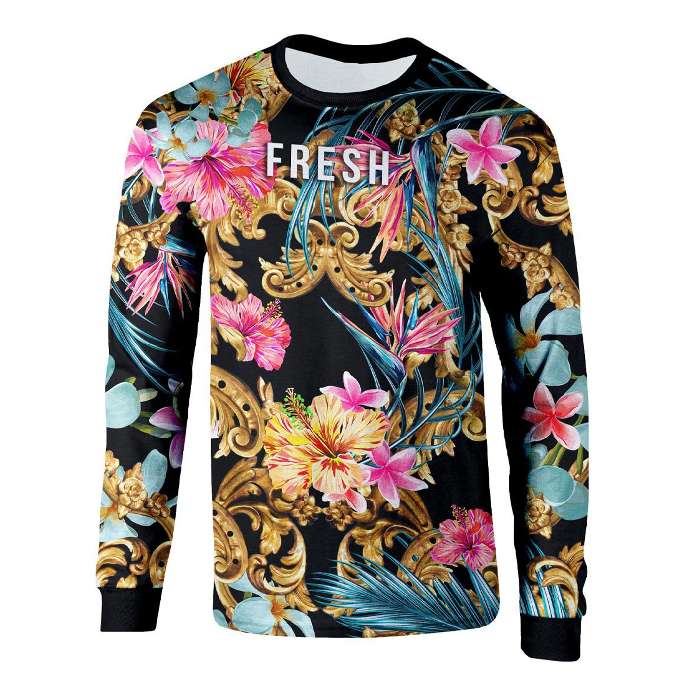 Hidden Hibiscus Long Sleeve Shirt