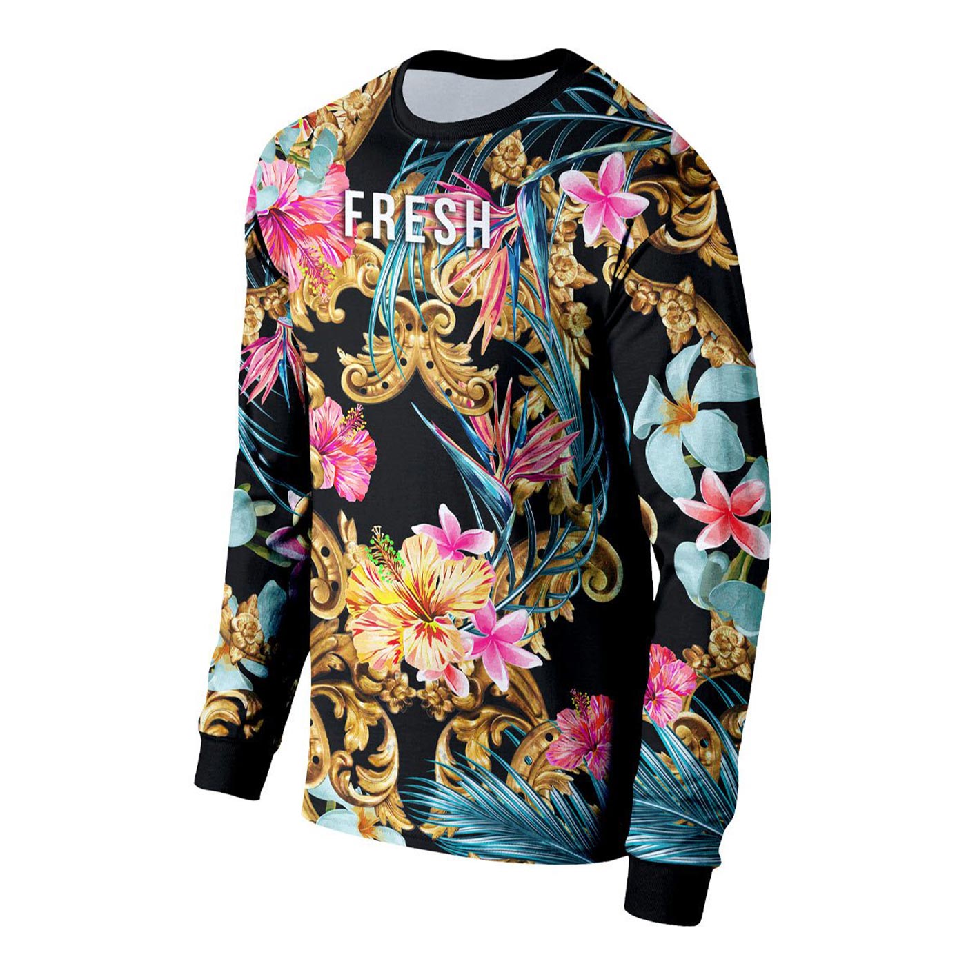 Hidden Hibiscus Long Sleeve Shirt