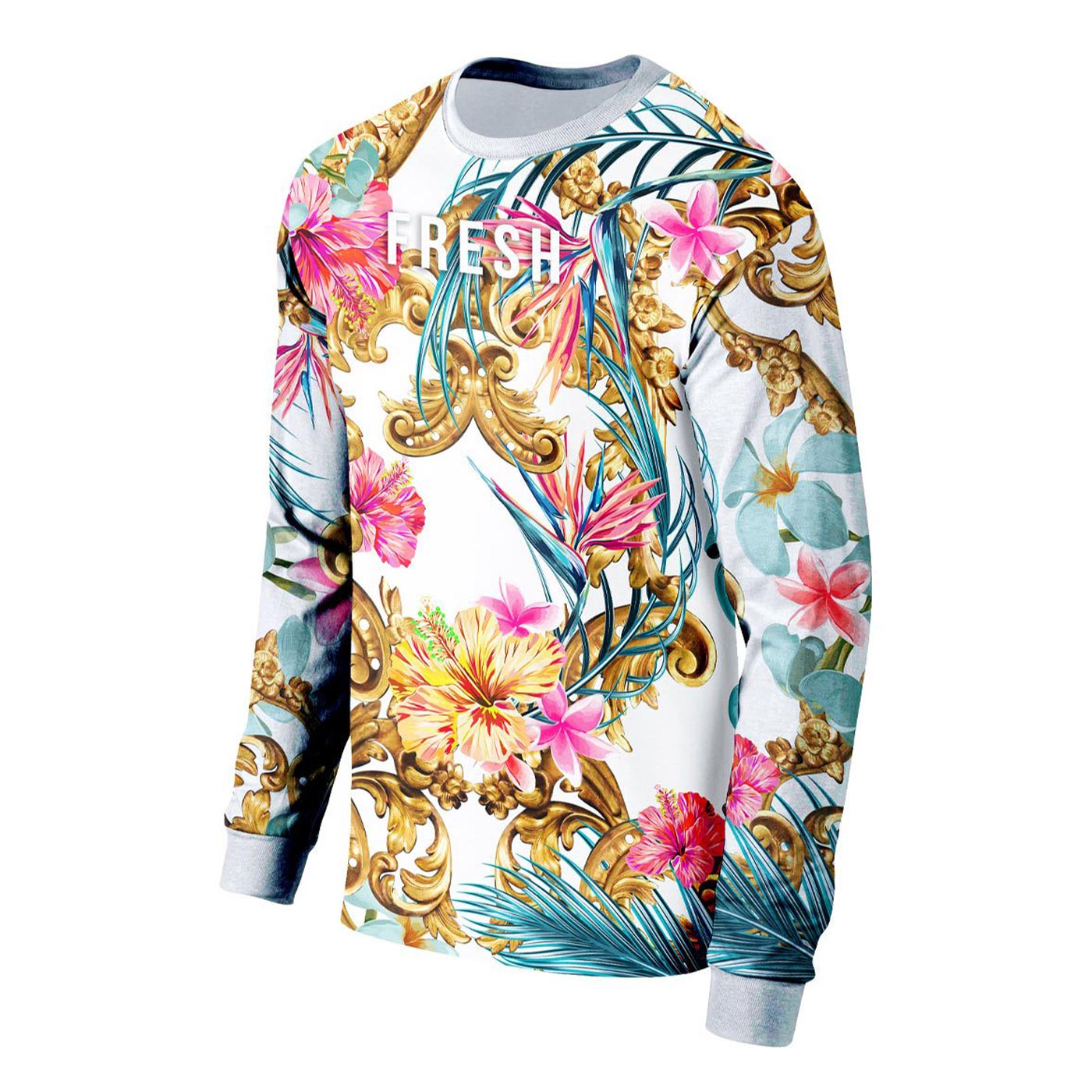 Hidden Hibiscus Long Sleeve Shirt