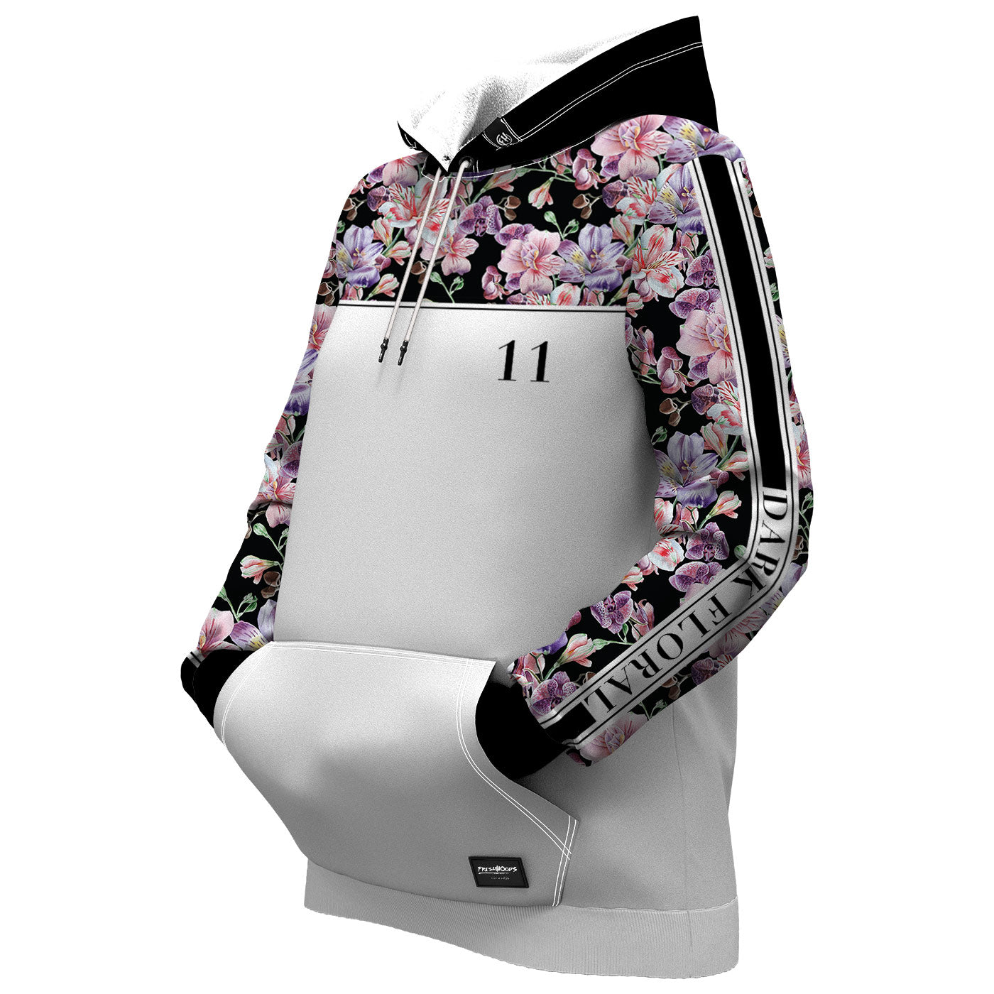 Midnight Pink Blossom Women Hoodie