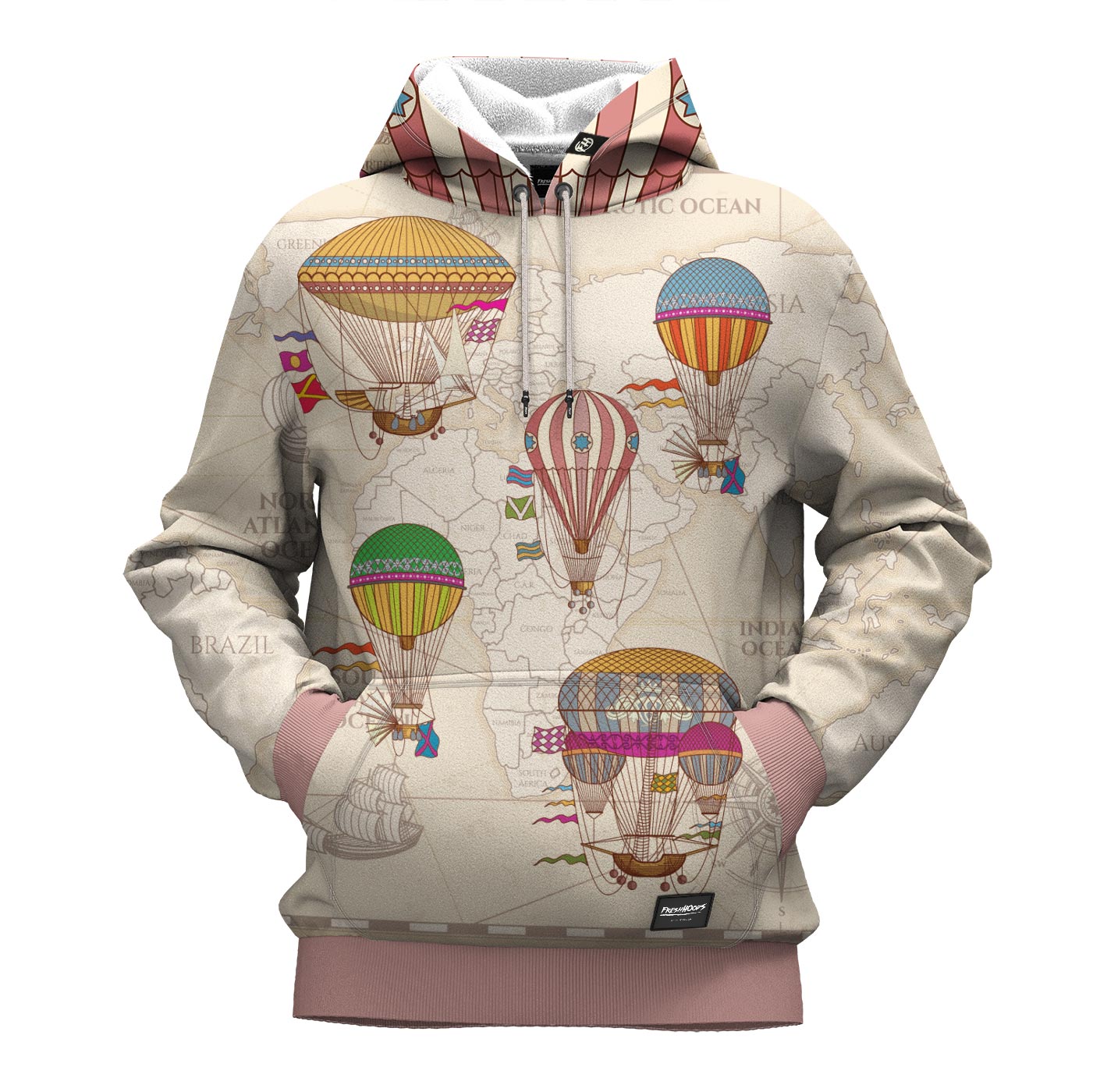 Travel hoodie with discount pockets