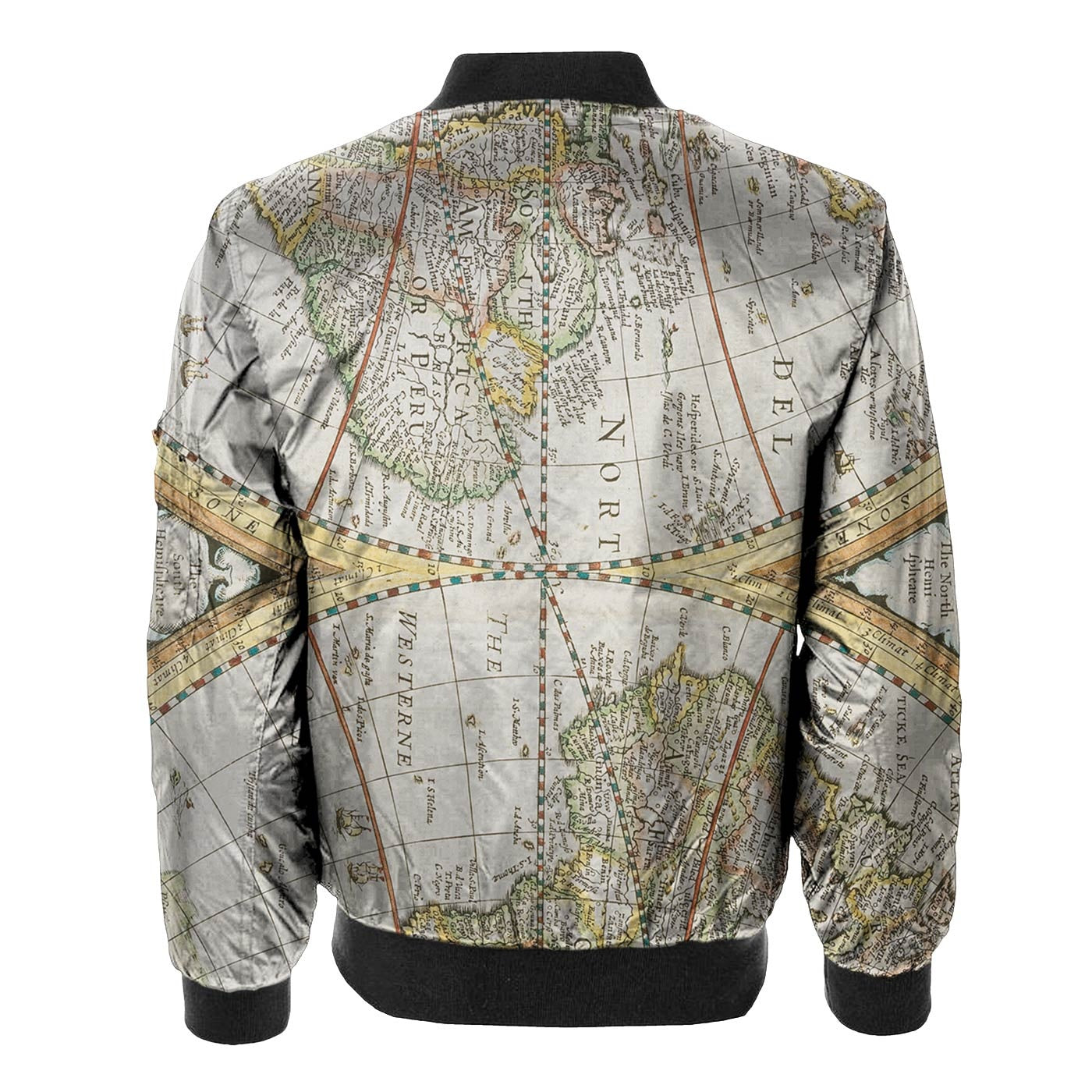 Map Bomber Jacket