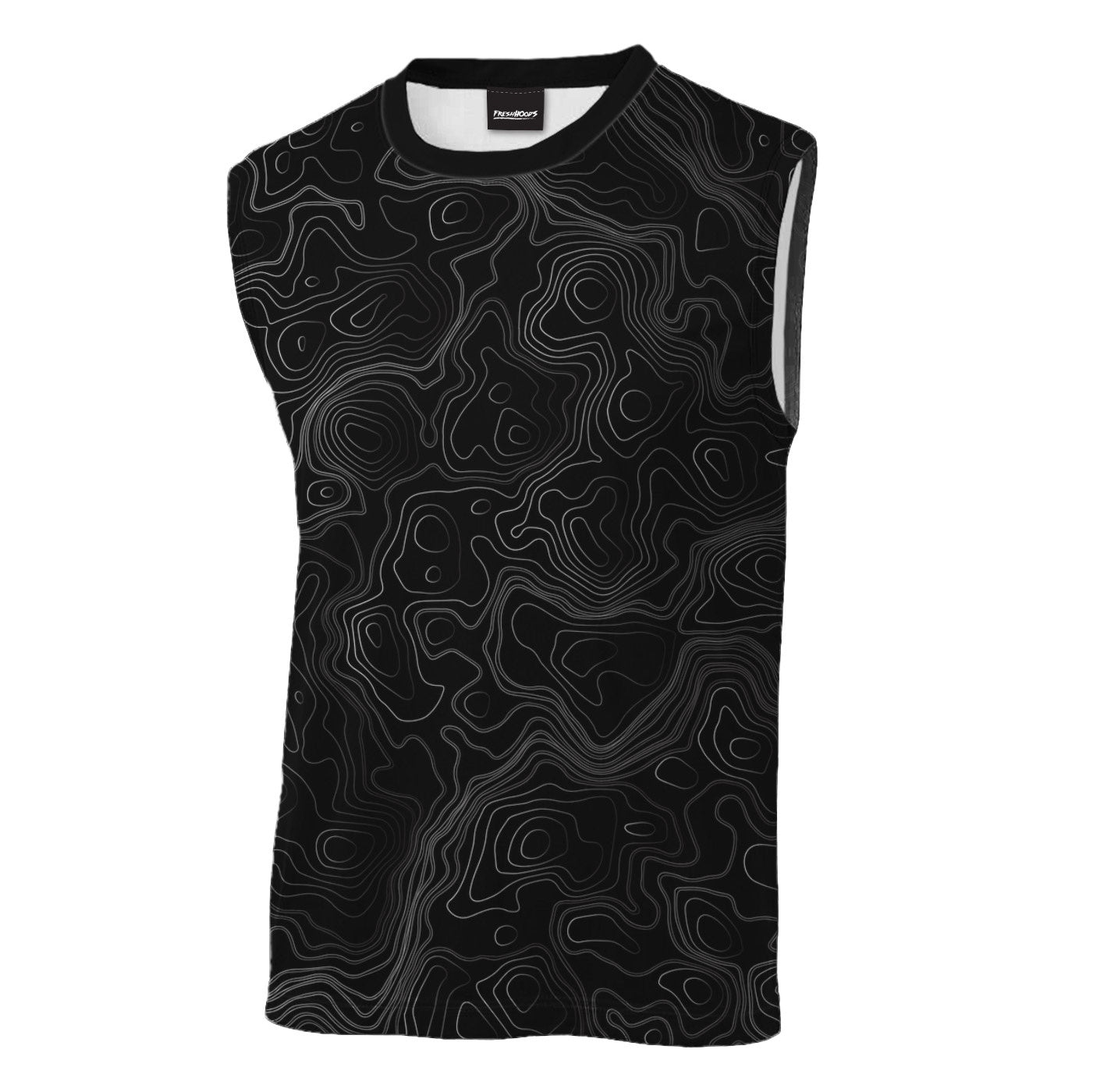 Topographical Sleeveless T-Shirt