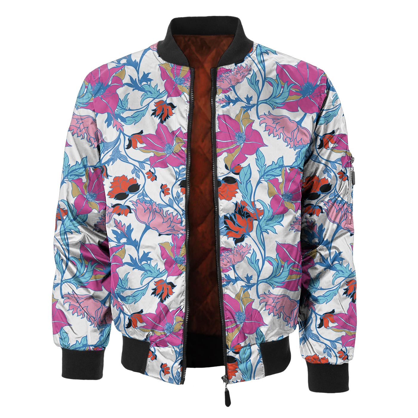 Fairy Tale Morning Floral Bomber Jacket