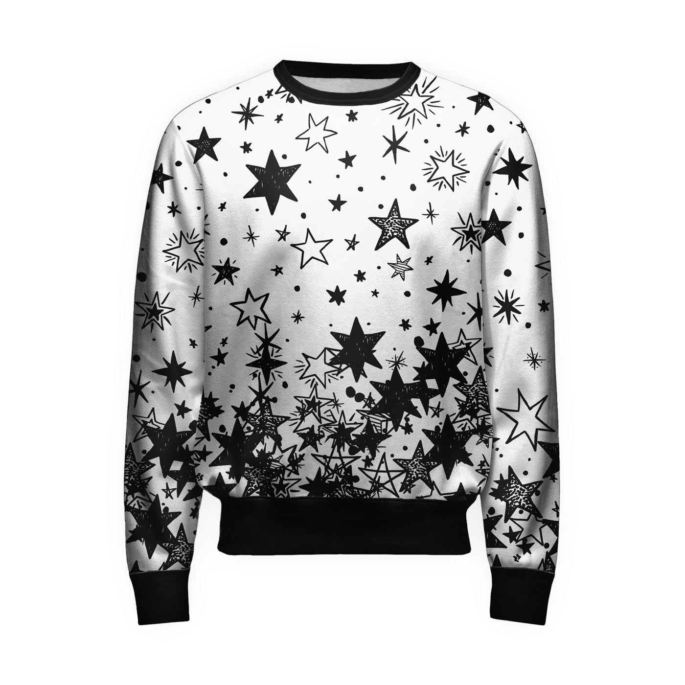 Sweatshirt with best sale star on front