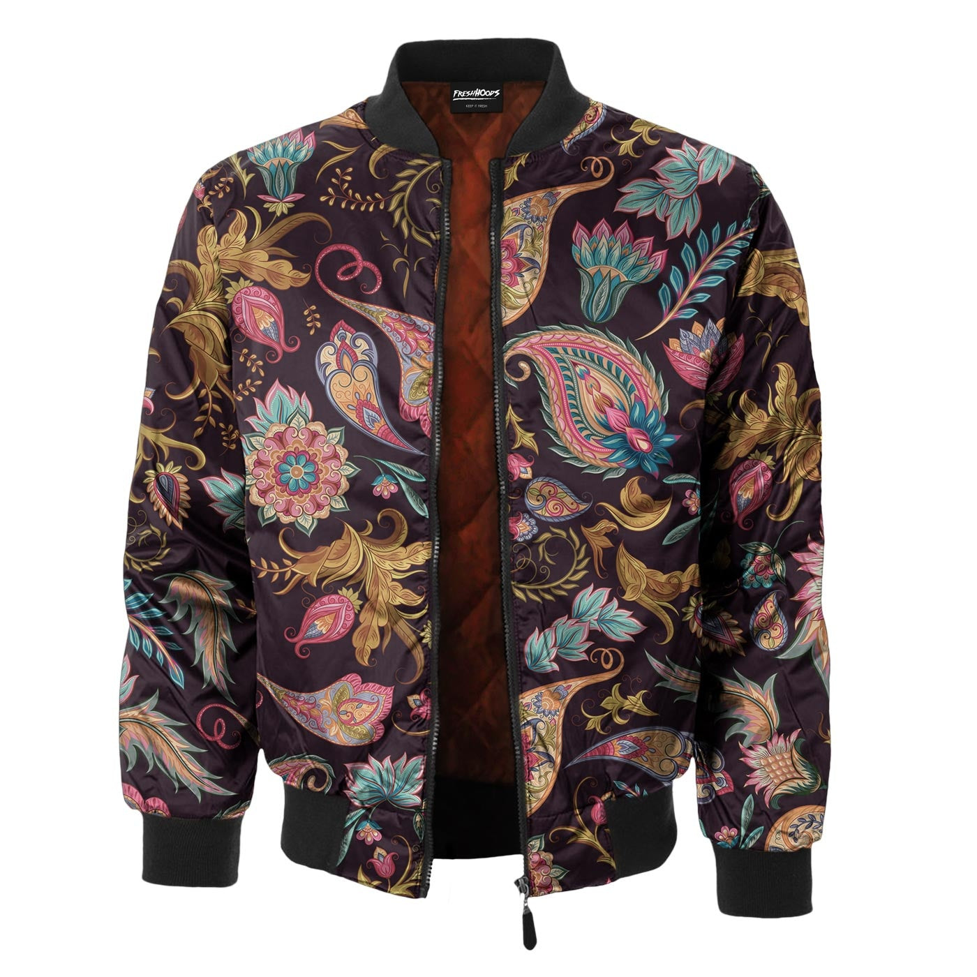 Zara Mens Paisley Bomber Jacket Other Designers ???STEALS ZARA