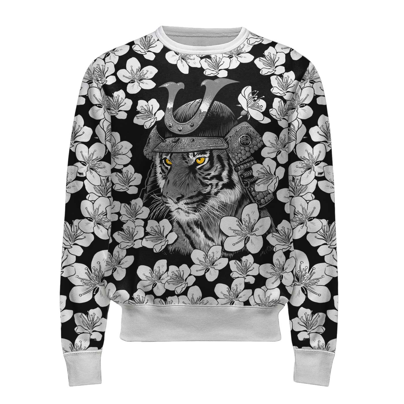 Black and best sale white tiger sweater