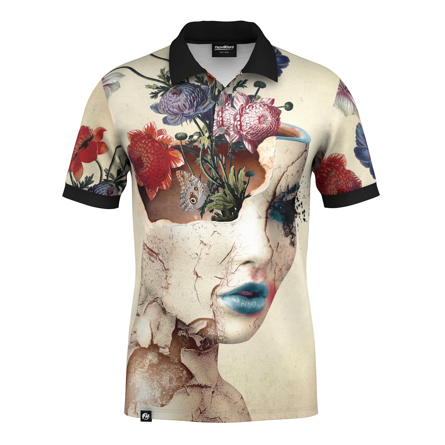 Broken Beauty Polo Shirt