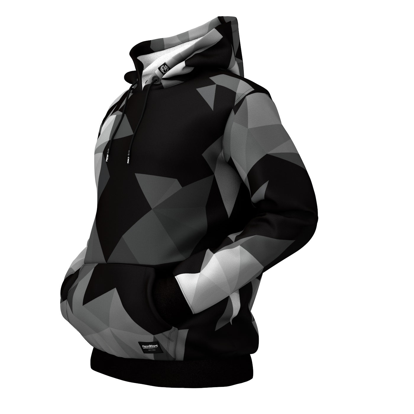 Cubes Black Hoodie