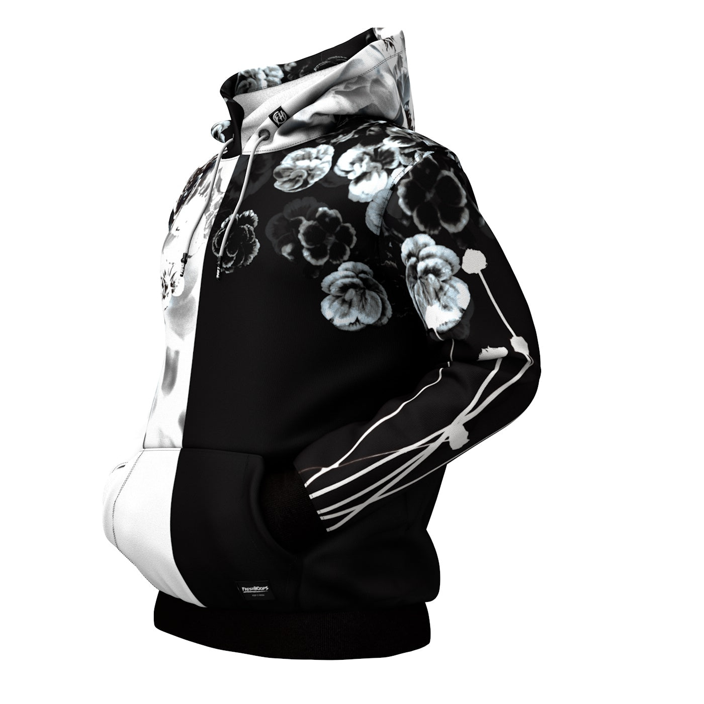 Floral Effect Hoodie