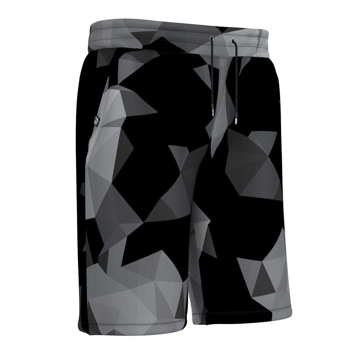 Cubes Black Shorts