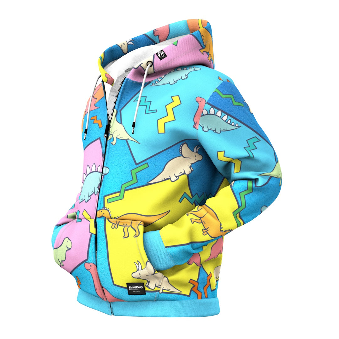 Dino Zip Up Hoodie