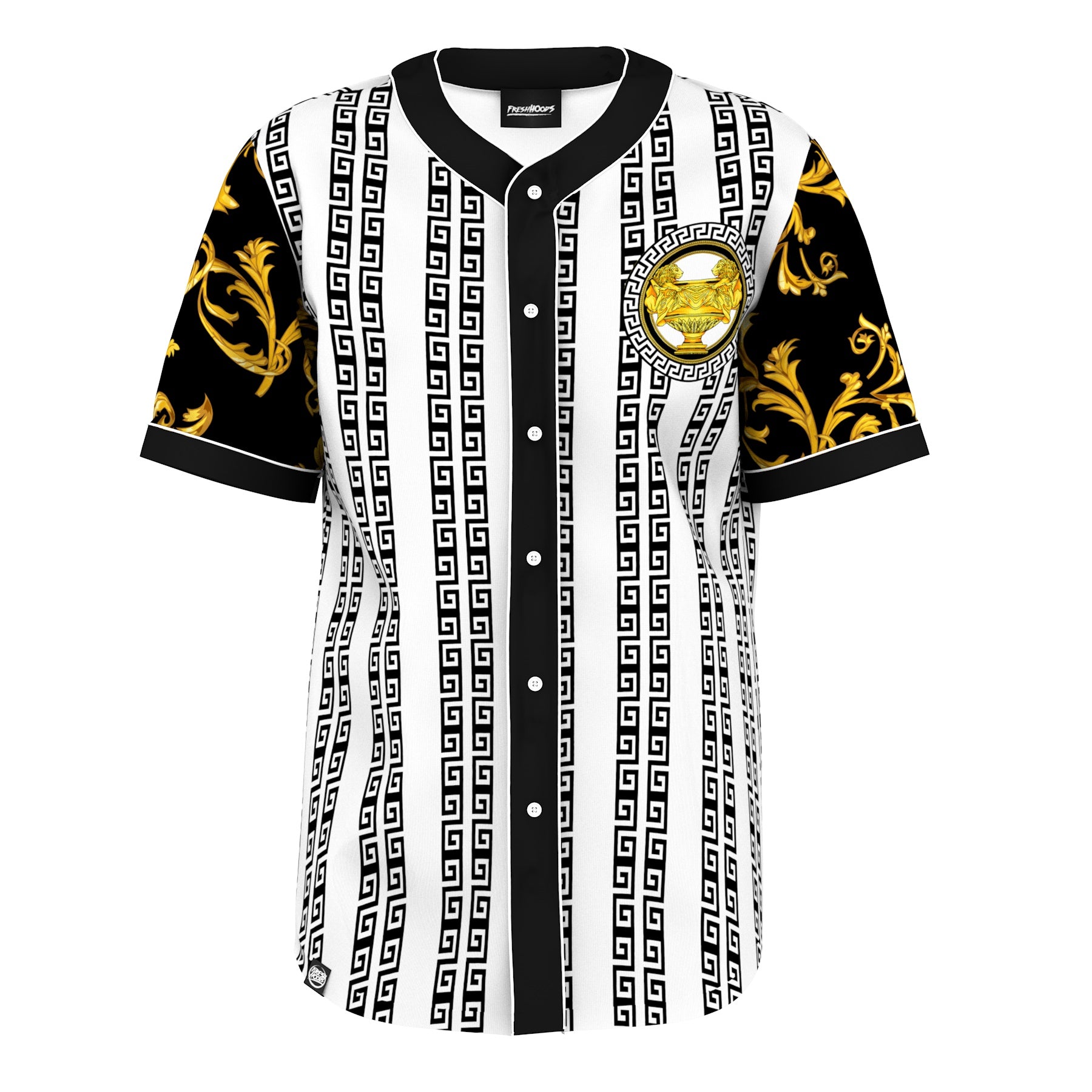 Versace silk baseball jerseyメンズ - トップス