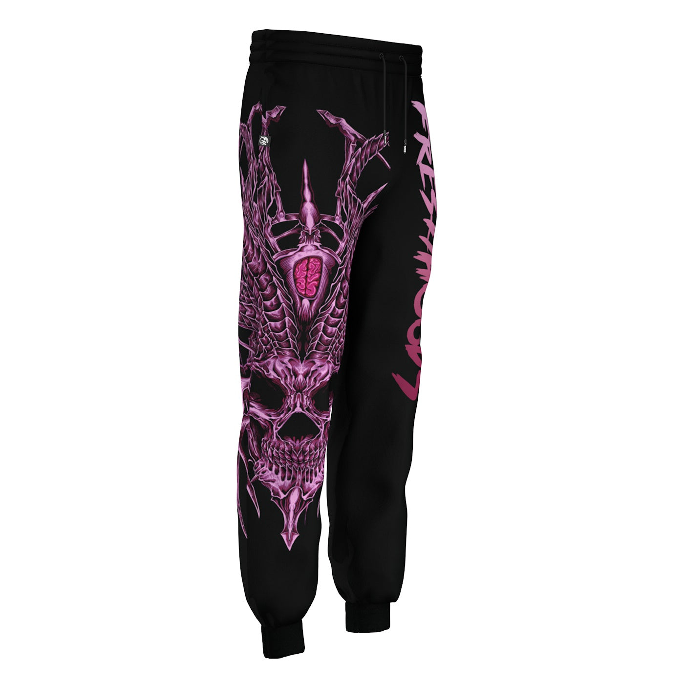 Horned Demon Skull Sweatpants