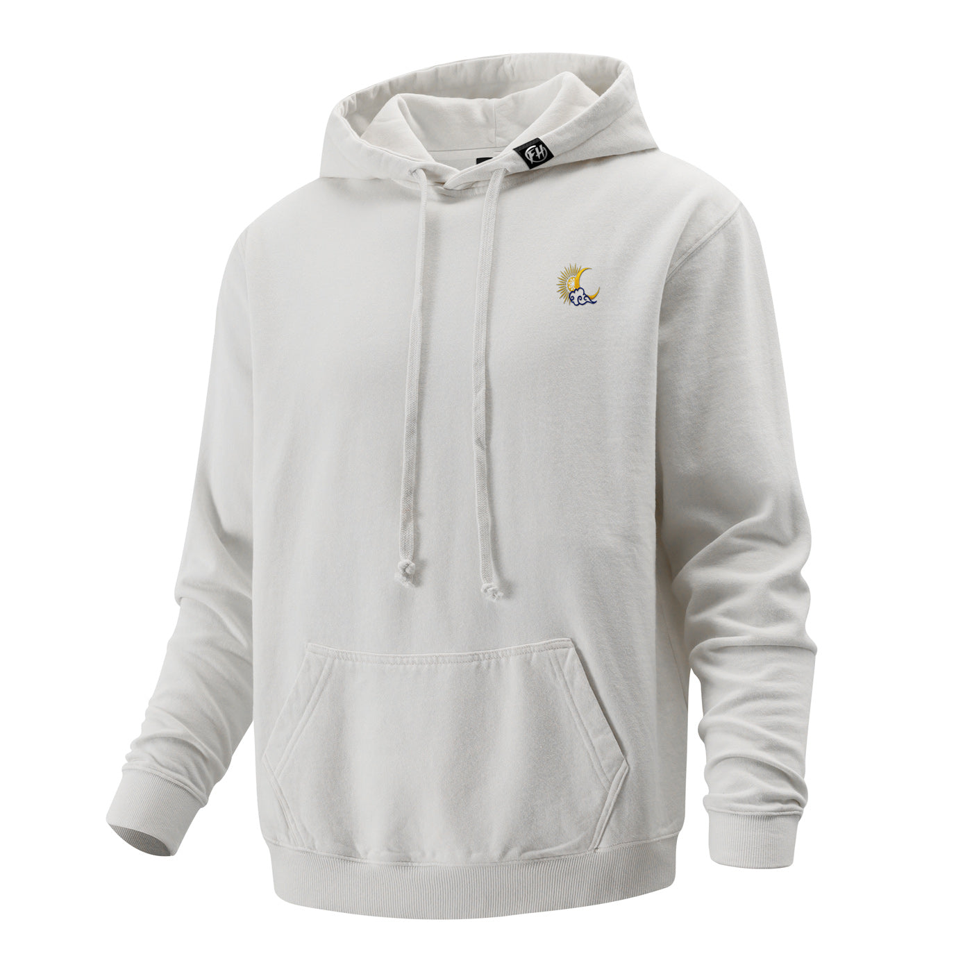 Sun And Moon Embroidered Hoodie