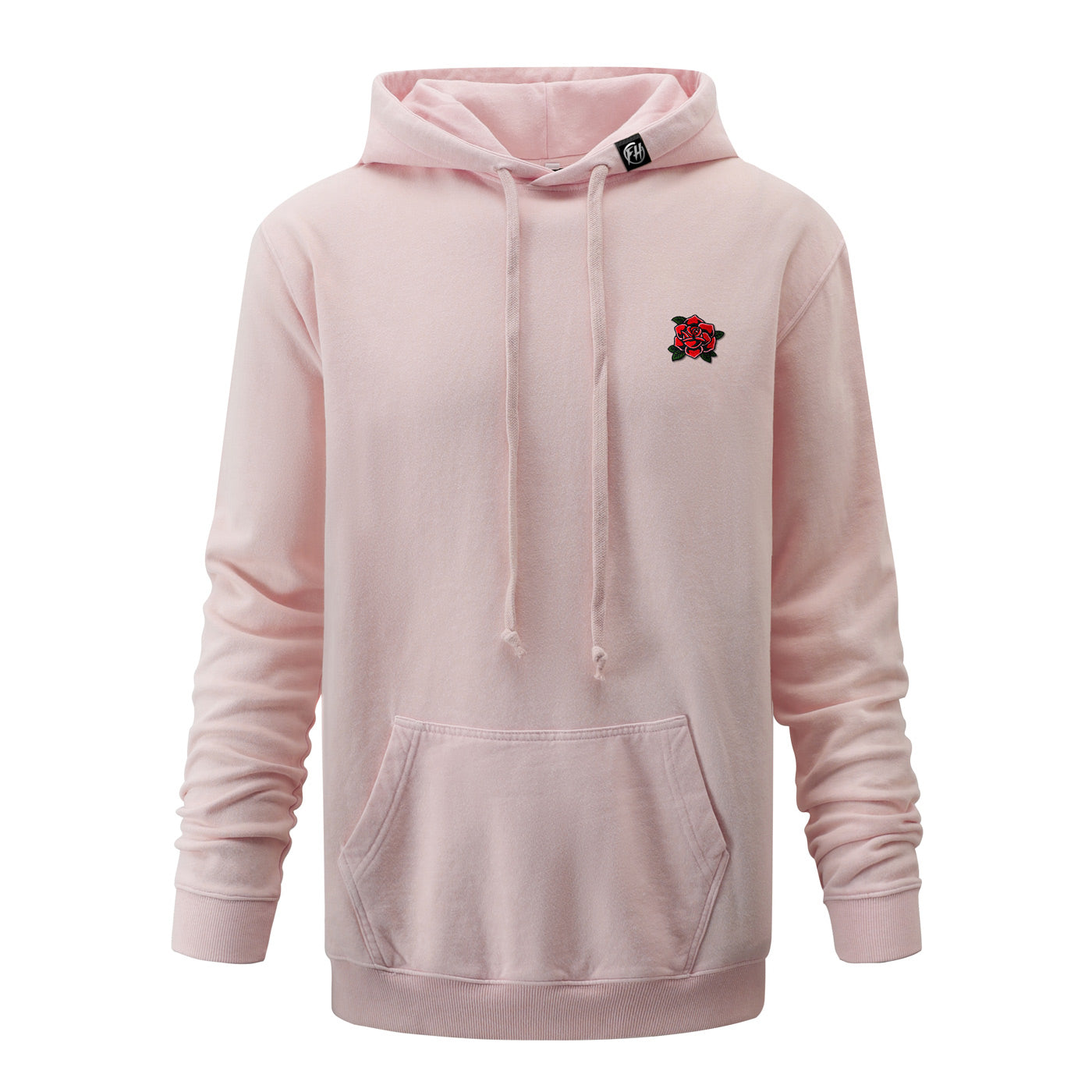 Red Rose Embroidered Hoodie