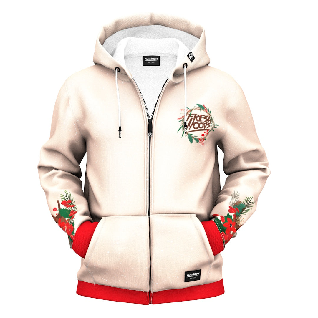 Fresh Xmas Zip Up Hoodie