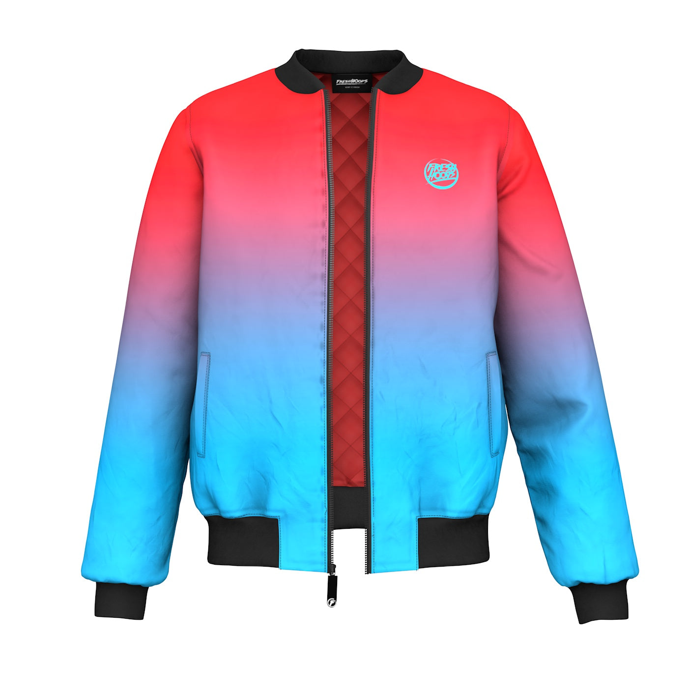 Pink and 2025 blue bomber jacket