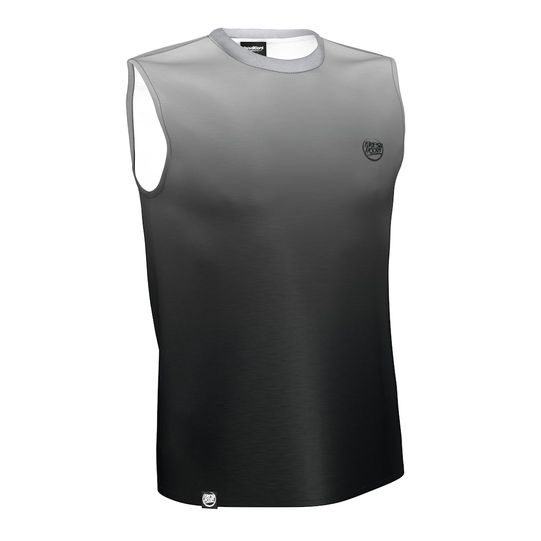 Off Black Sleeveless T-Shirt