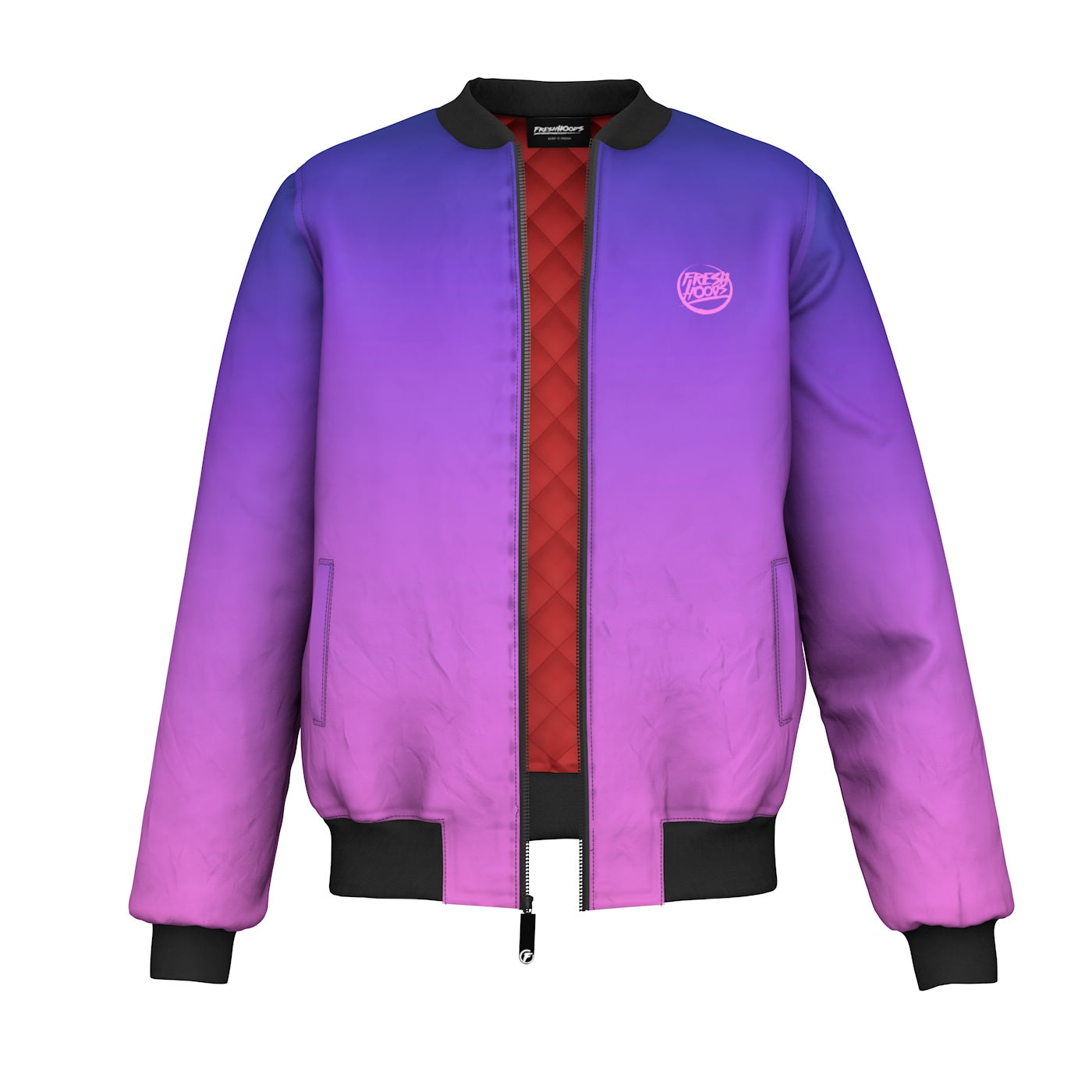 Fuschia bomber outlet jacket