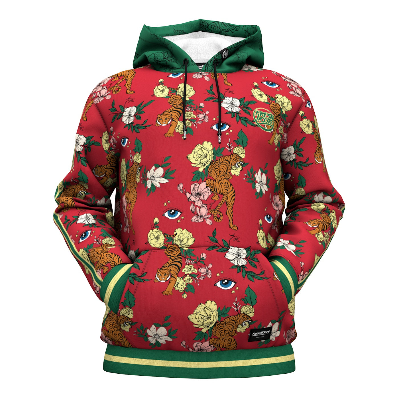 Gucci green 2024 tiger hoodie