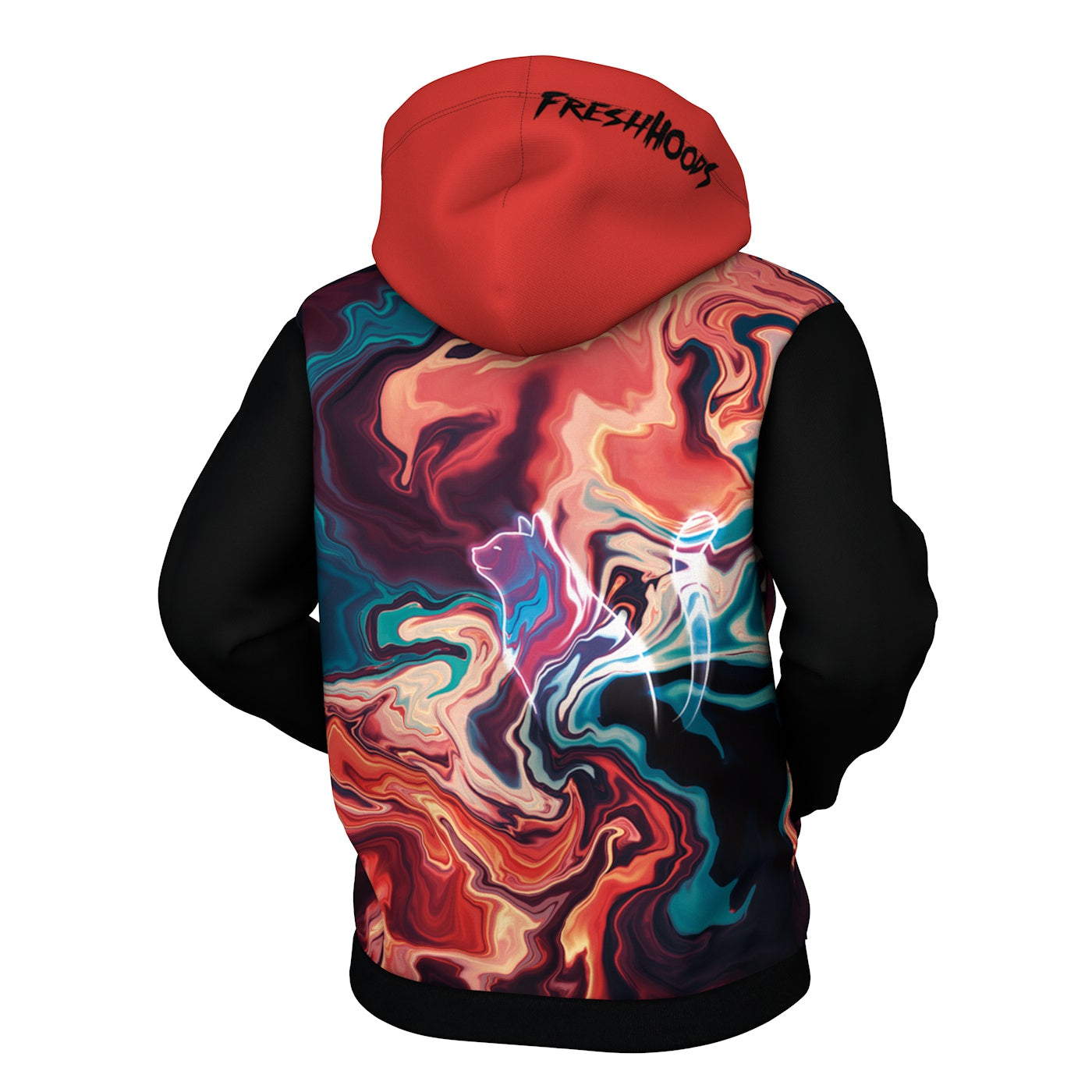 Nebula Cat Zip Up Hoodie