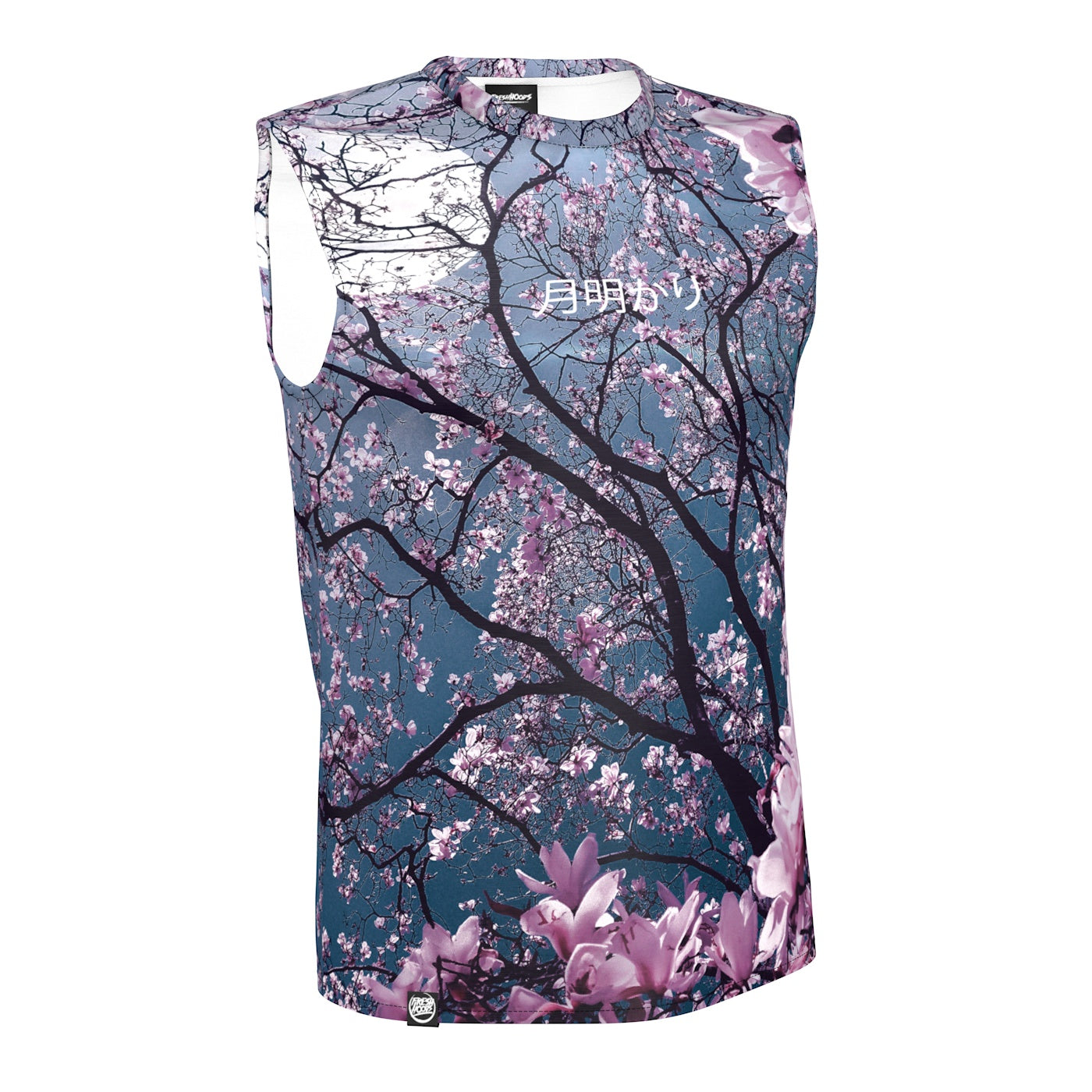 Moonlight Blossom Sleeveless T-Shirt