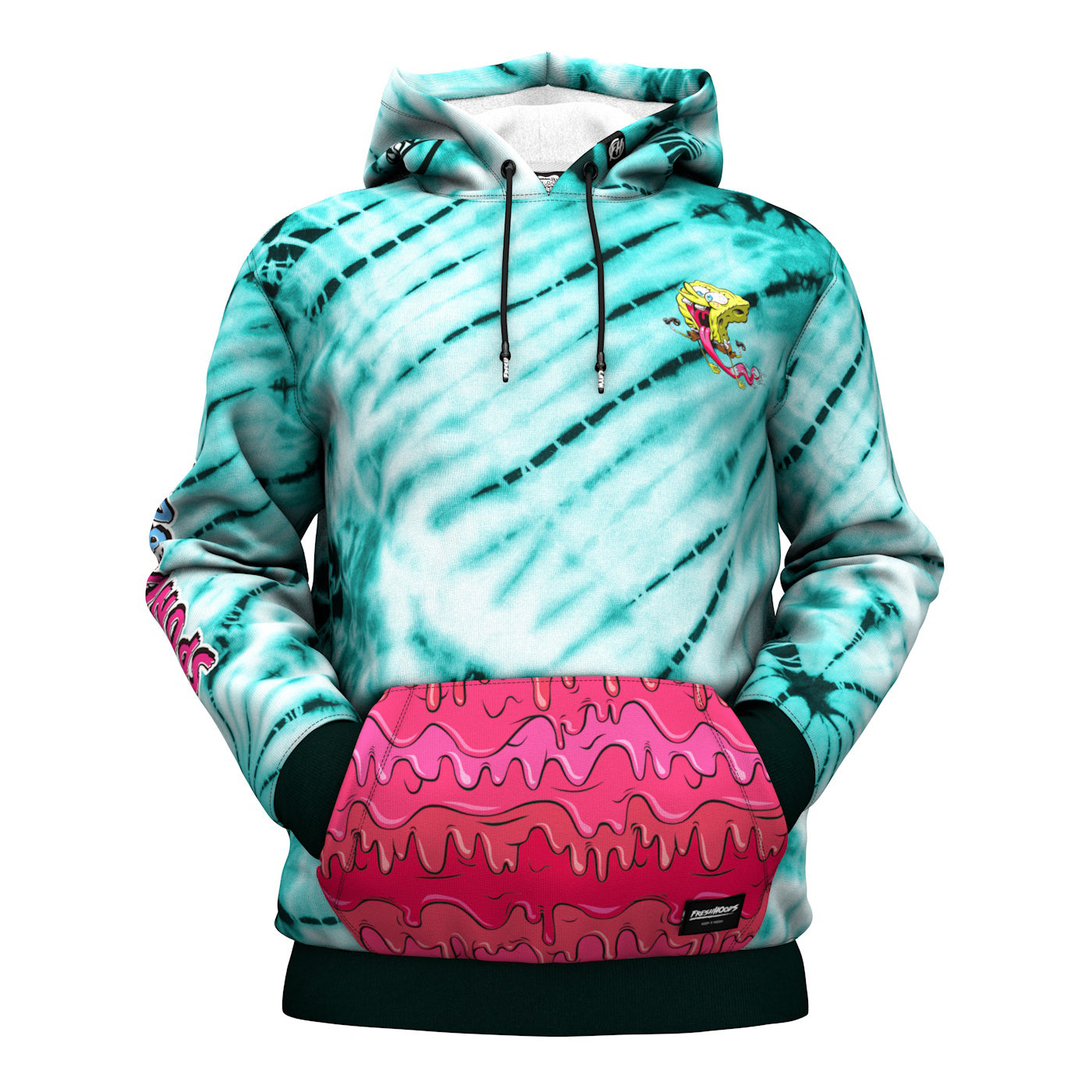 Tie dye 2024 spongebob hoodie