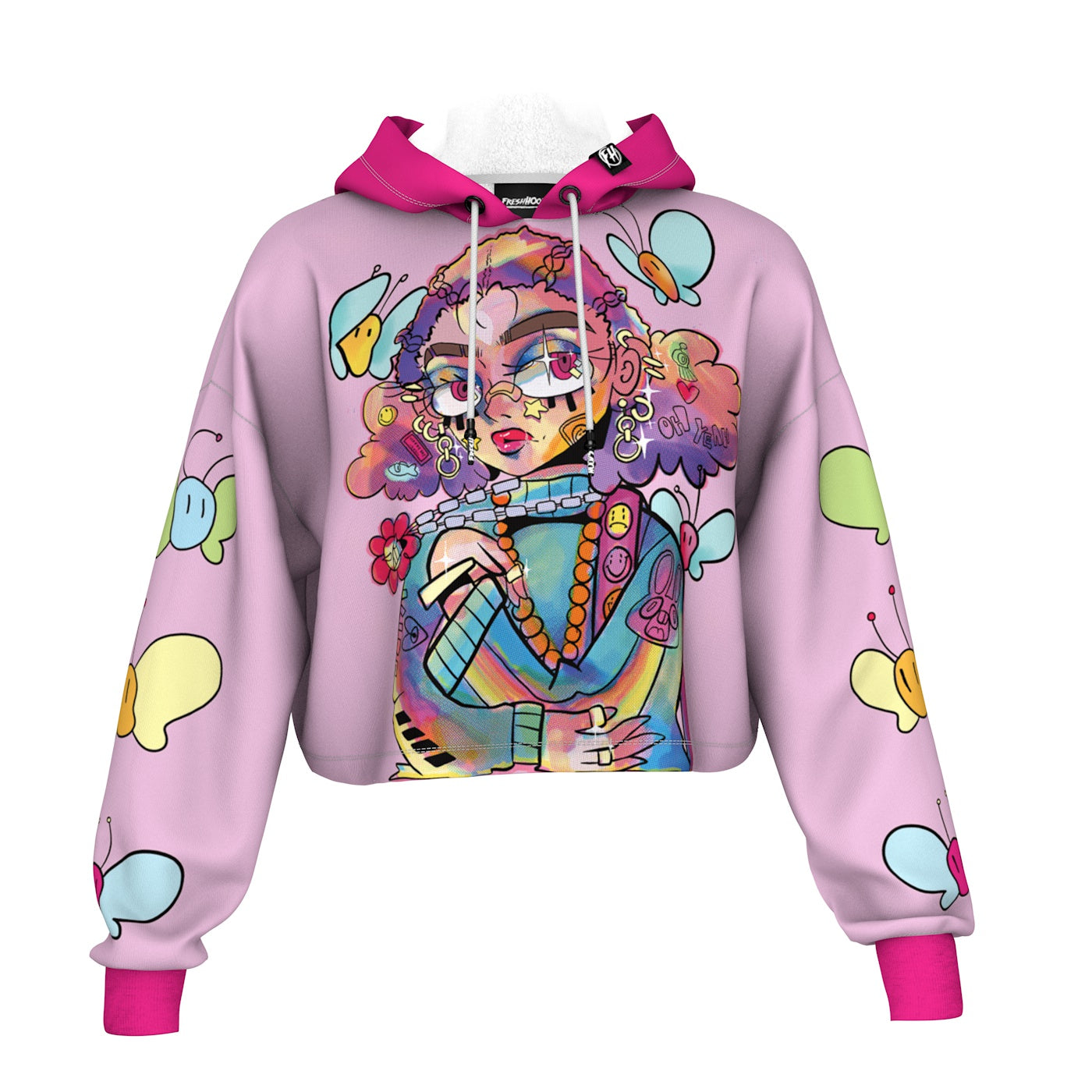 Sailor moon cropped online hoodie