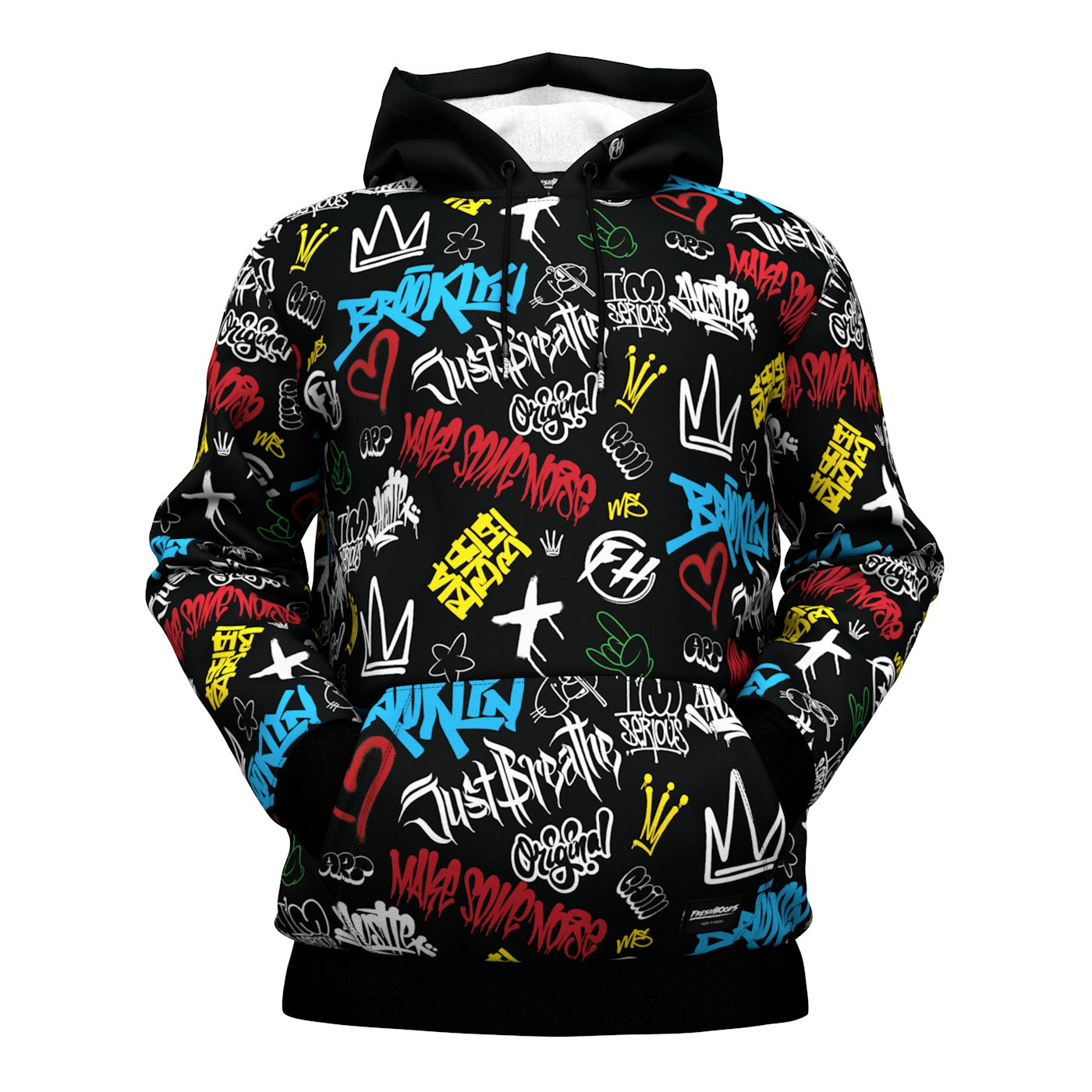 Mens graffiti hoodie sale