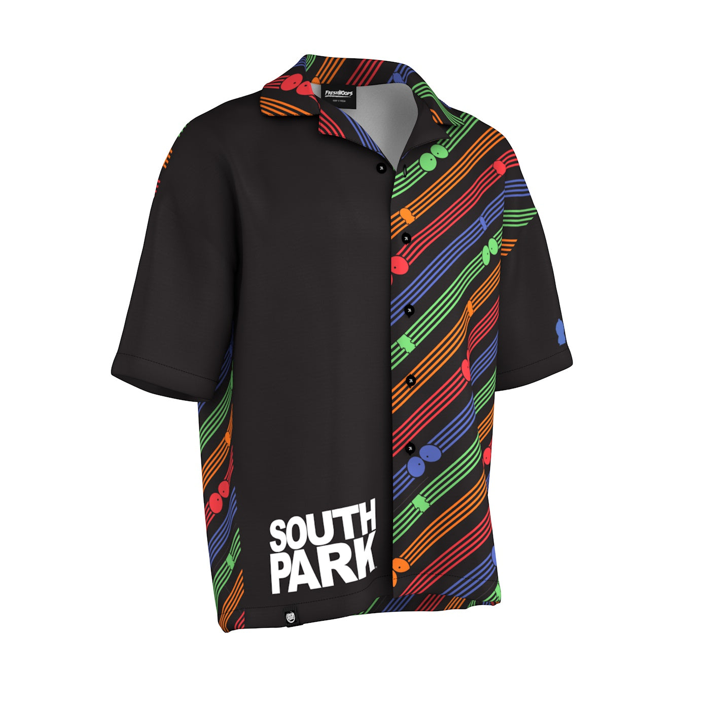 South Park Striped Spectacle Oversized Button Shirt