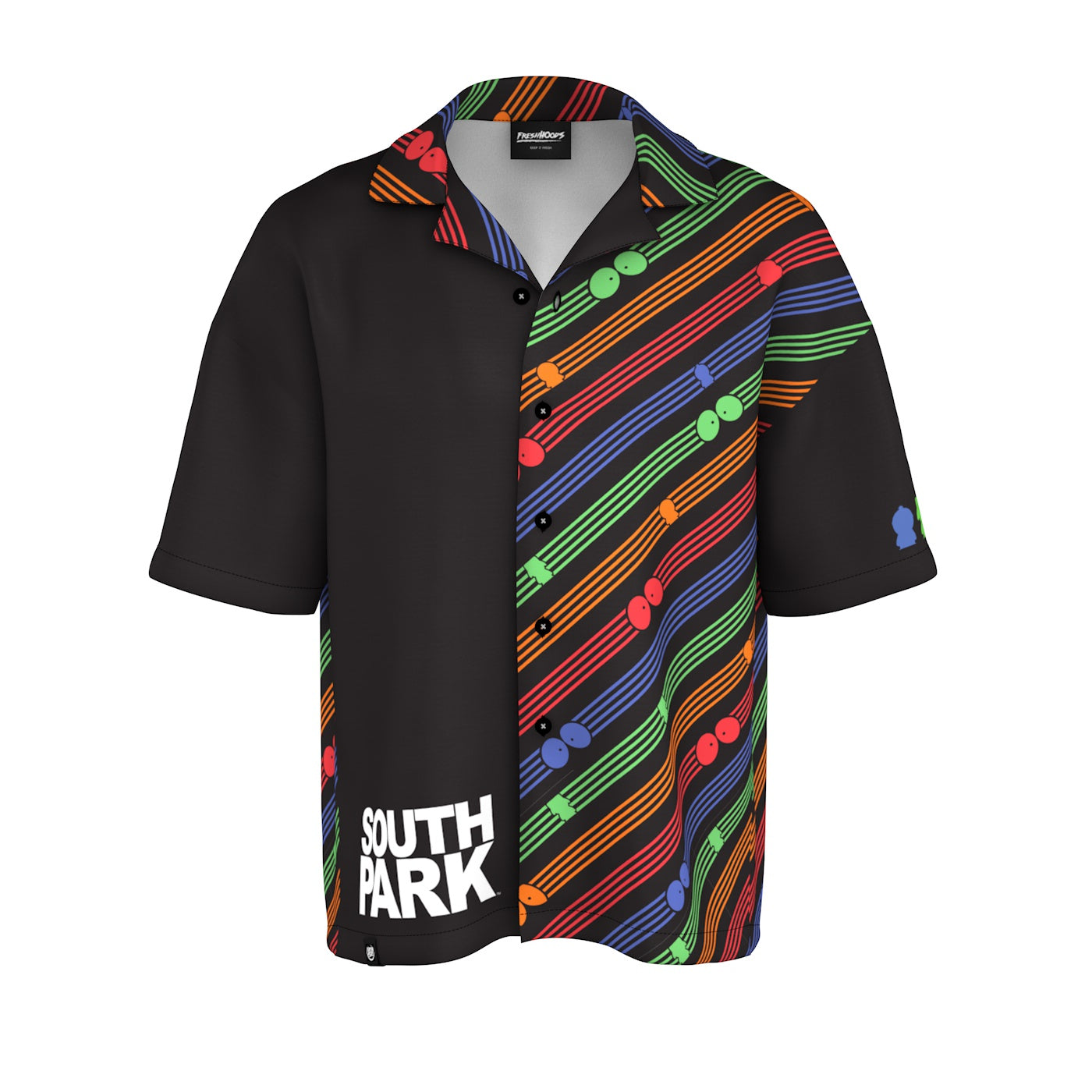 South Park Striped Spectacle Oversized Button Shirt