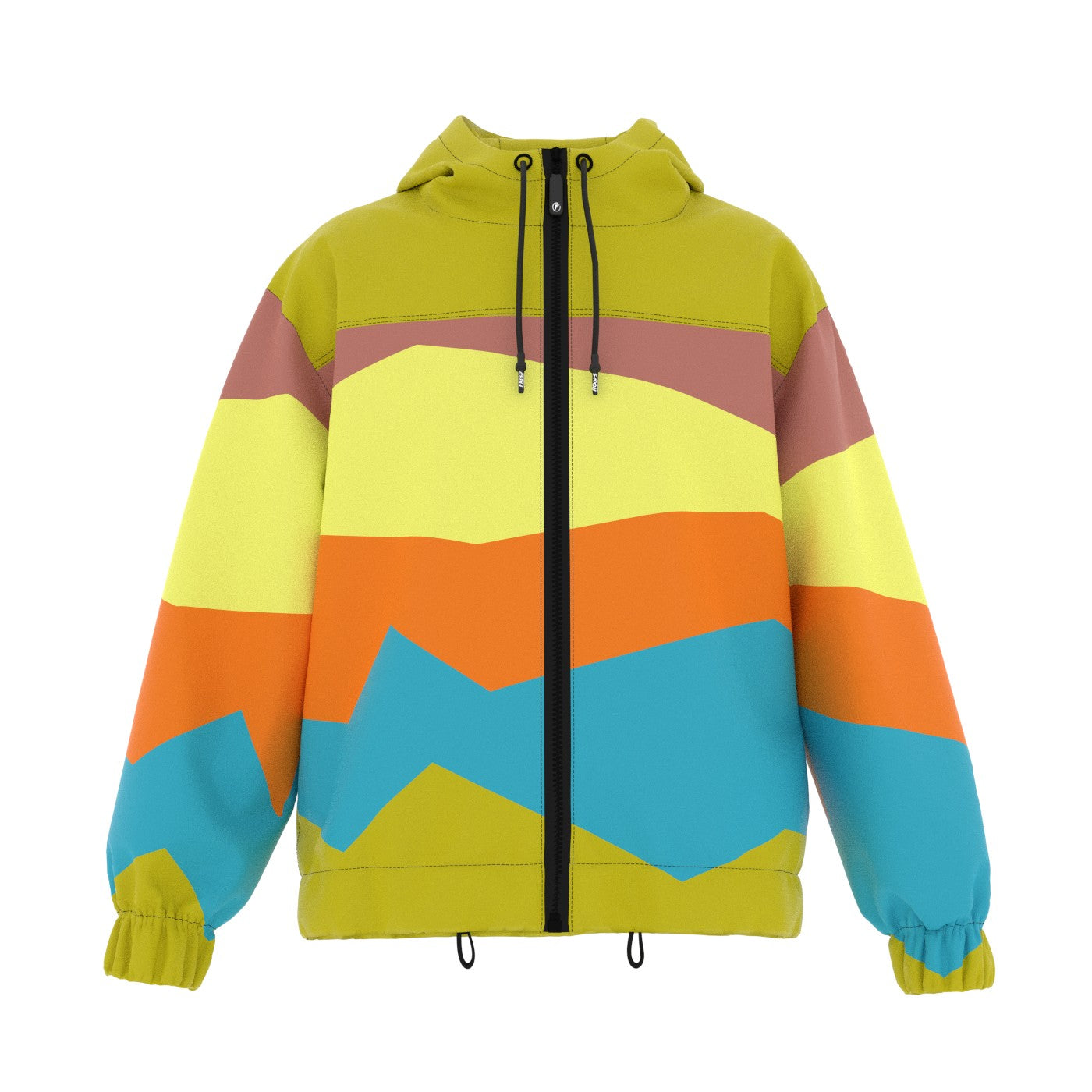 Multi colored outlet windbreaker jacket