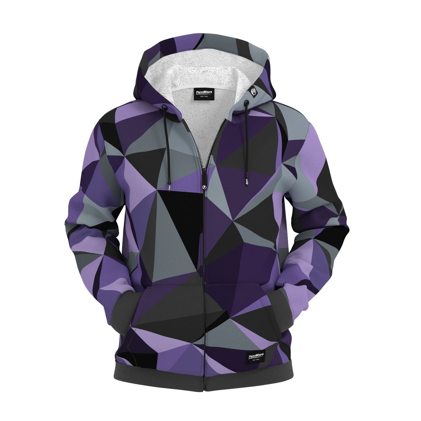 Cubes Space Zip Up Hoodie