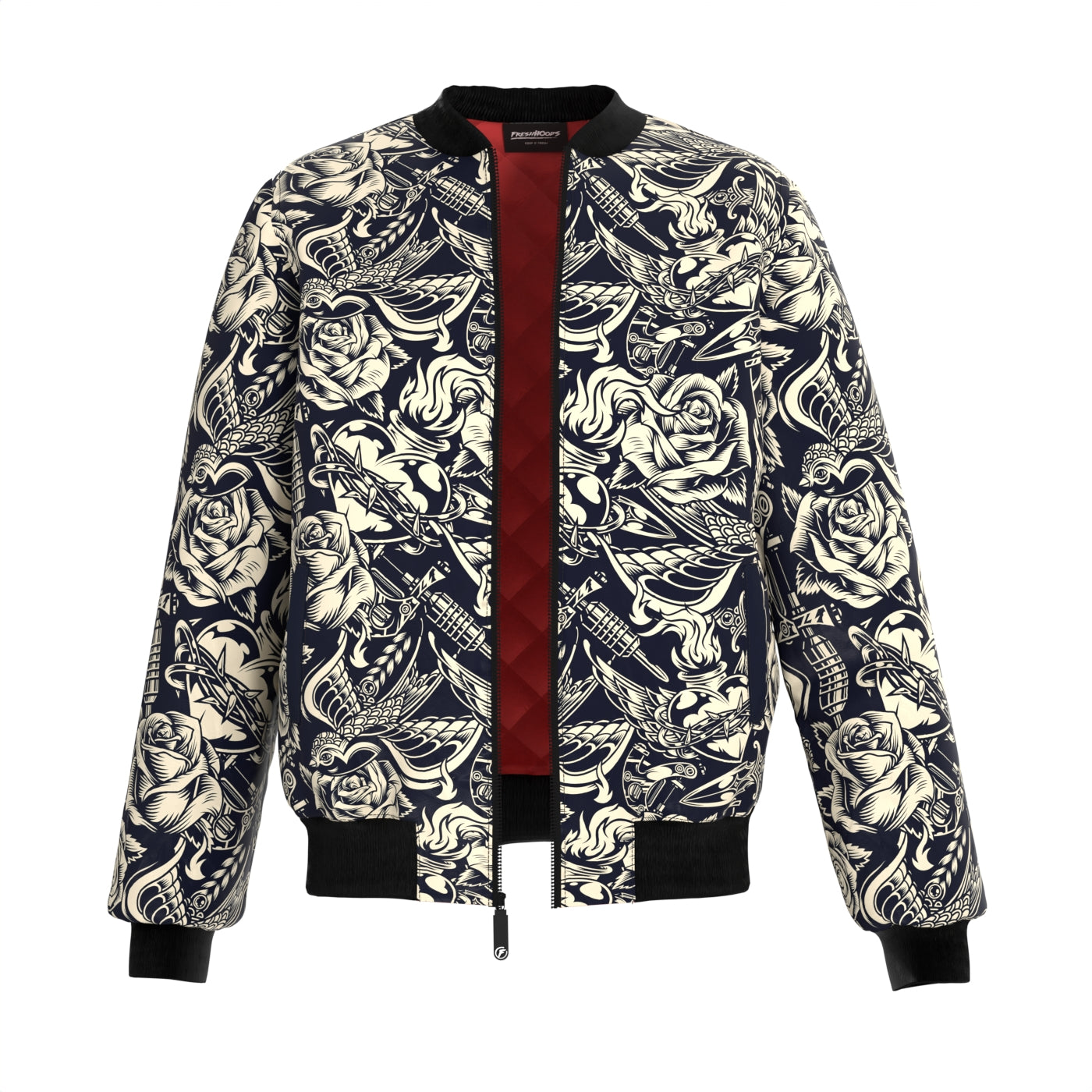 Zara man clearance jacquard bomber jacket