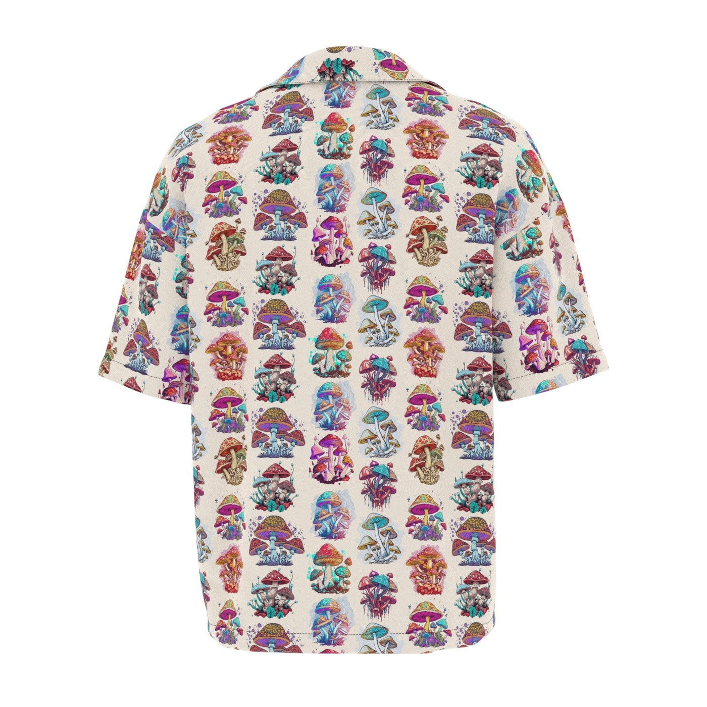 Vivid Mushrooms Oversized Button Shirt