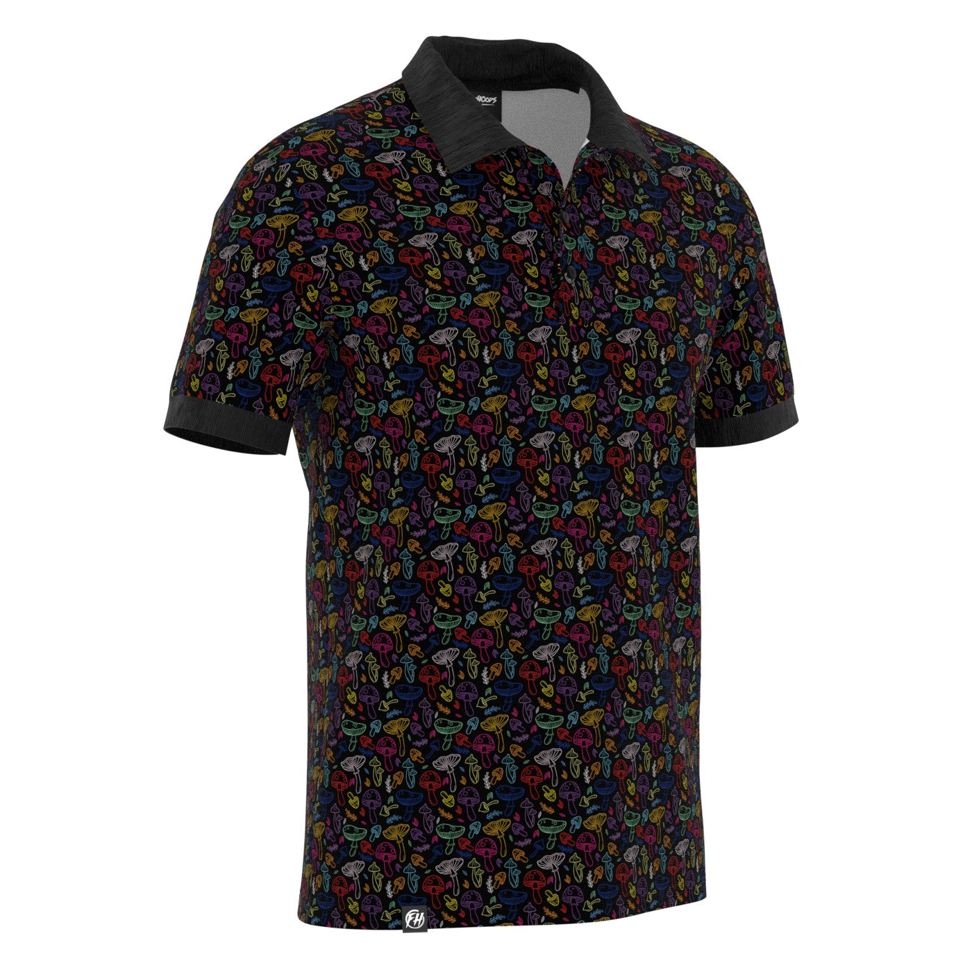 Color Mushrooms Polo Shirt