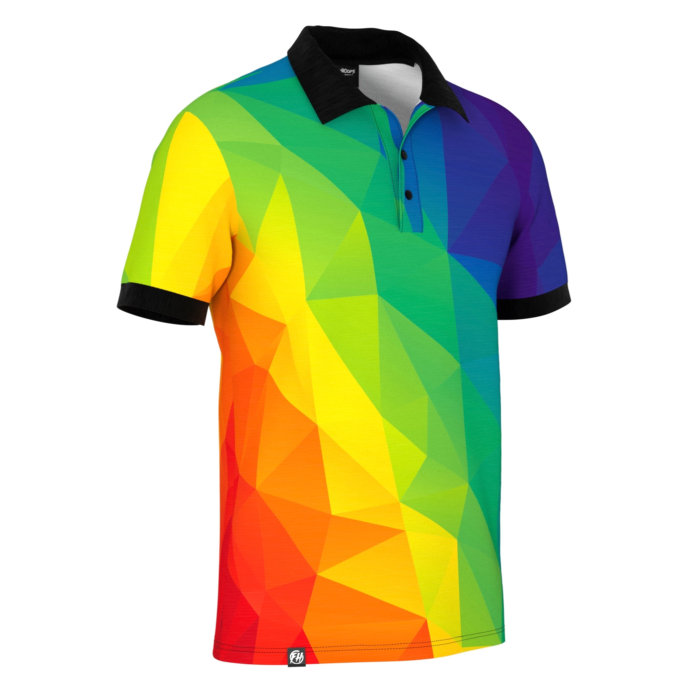 Cubes Rainbow Polo Shirt