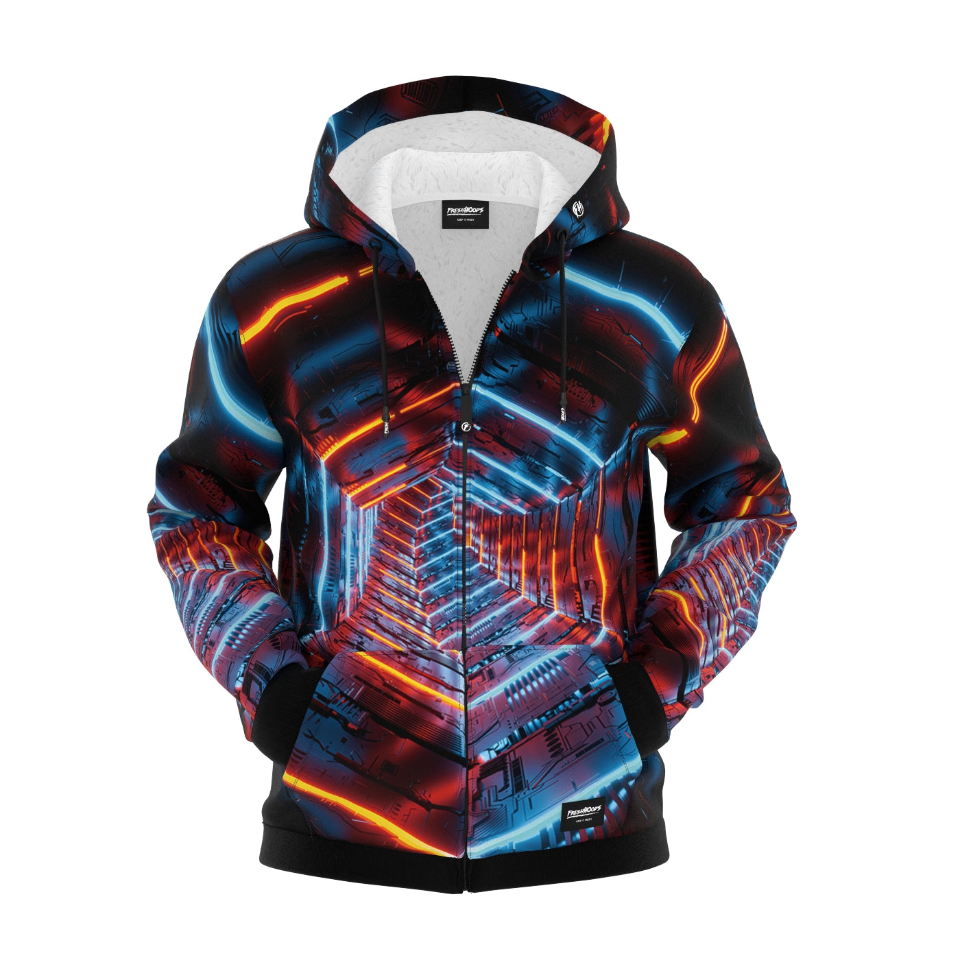 Cosmic Hexagon Zip Up Hoodie