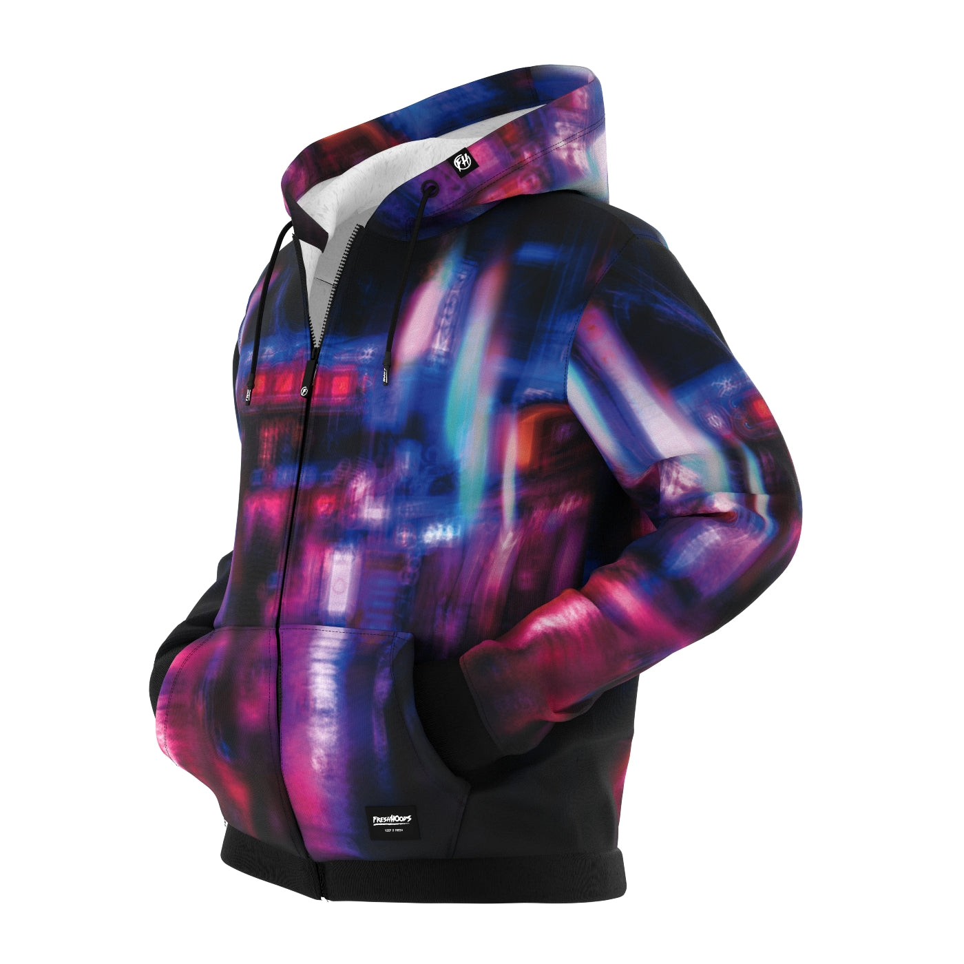 Futuristic Cybergun Zip Up Hoodie