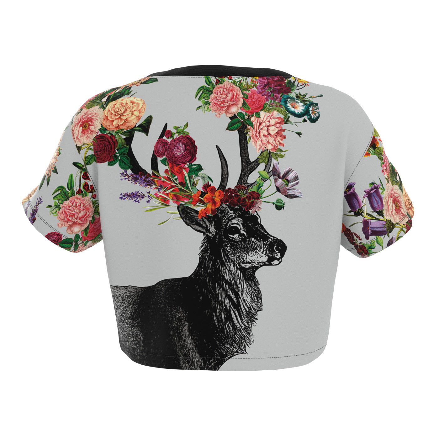 Spring Itself Deer Crop Top