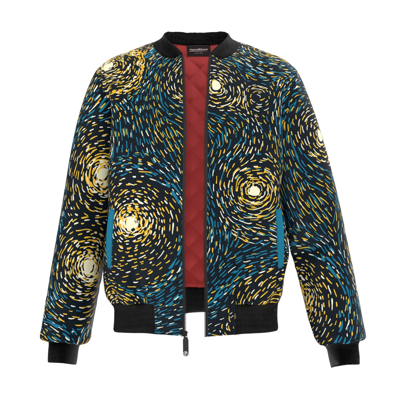 Fresh Hoods Geometric Tiger Bomber Jacket